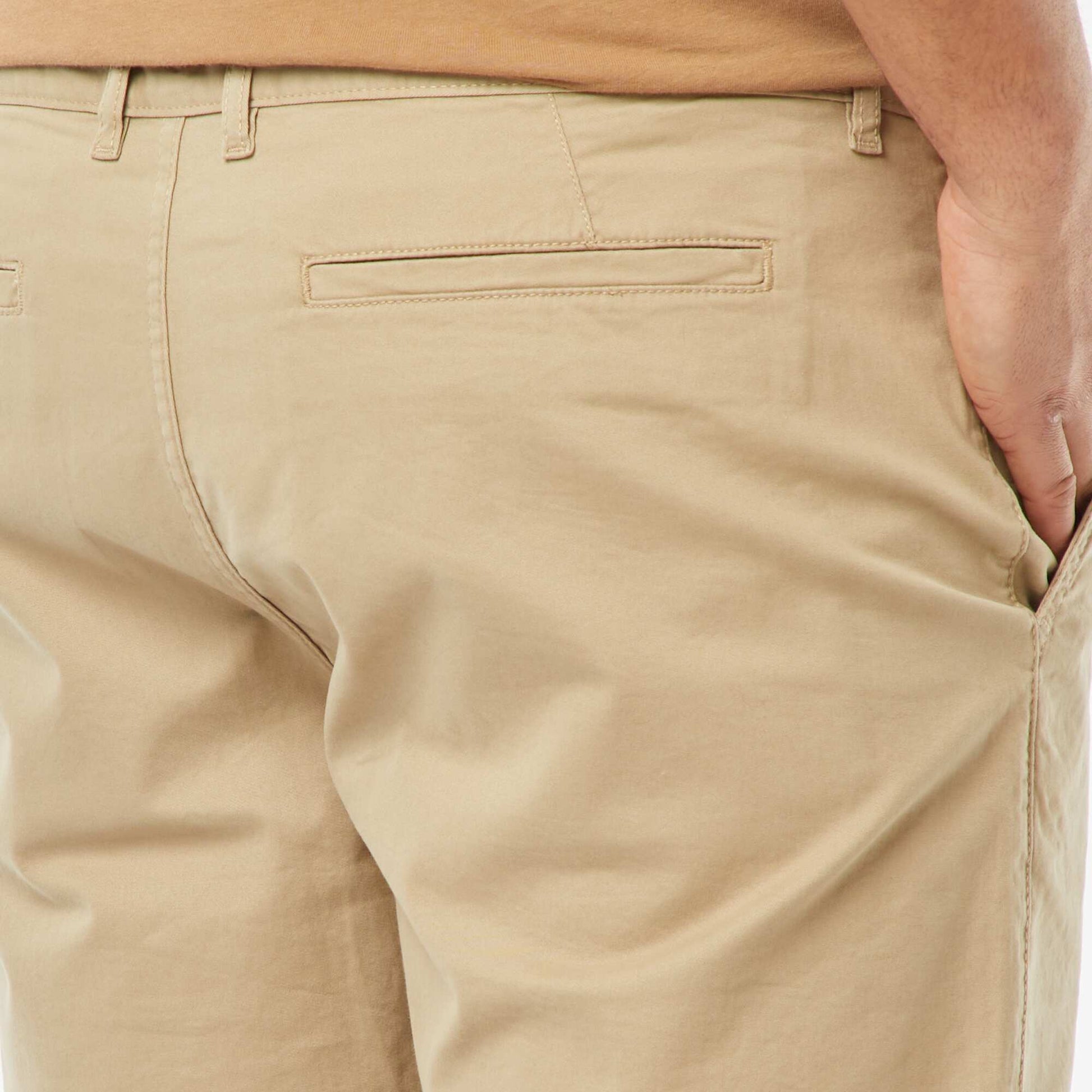 Bermuda chino uni BEIGE