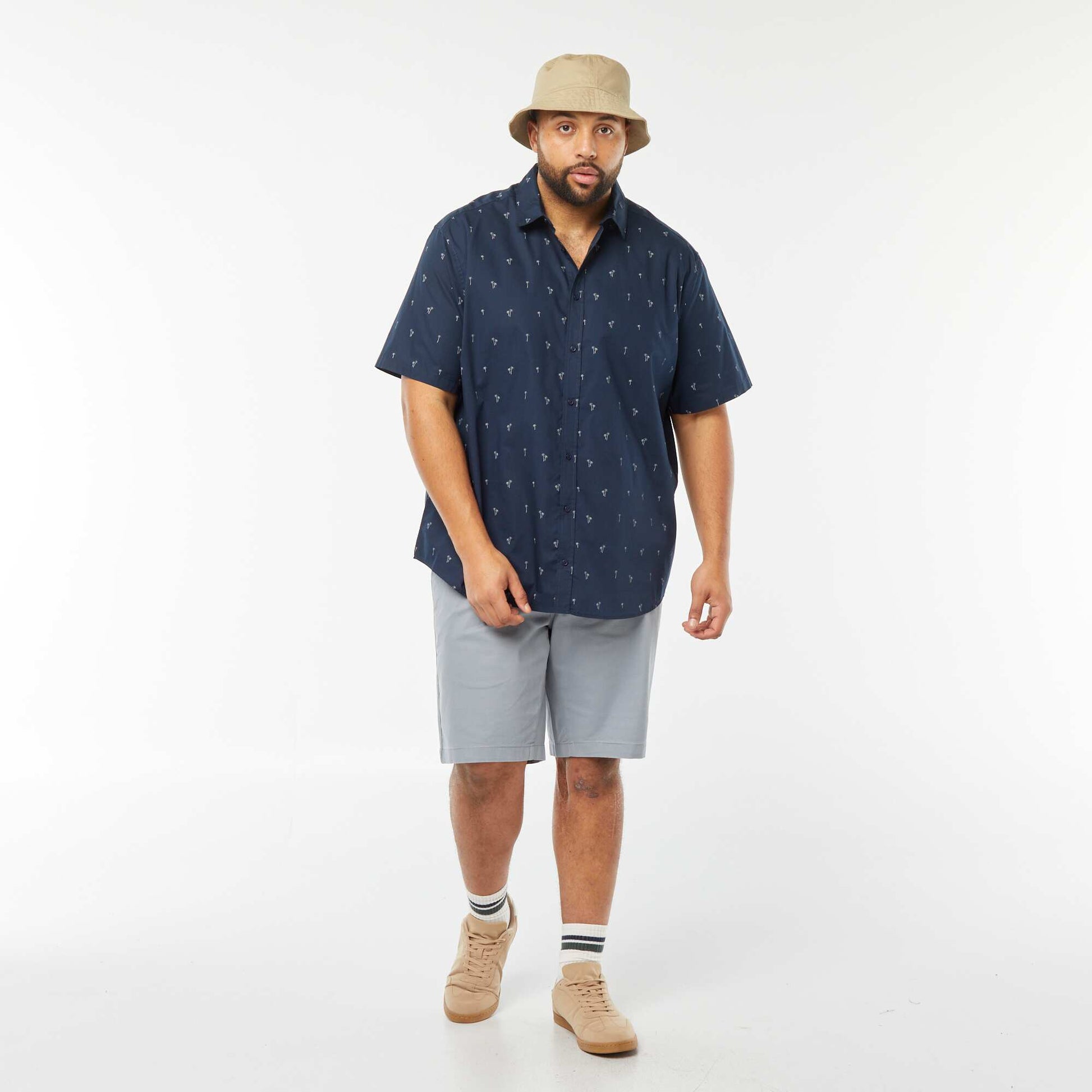Bermuda chino uni BLEU