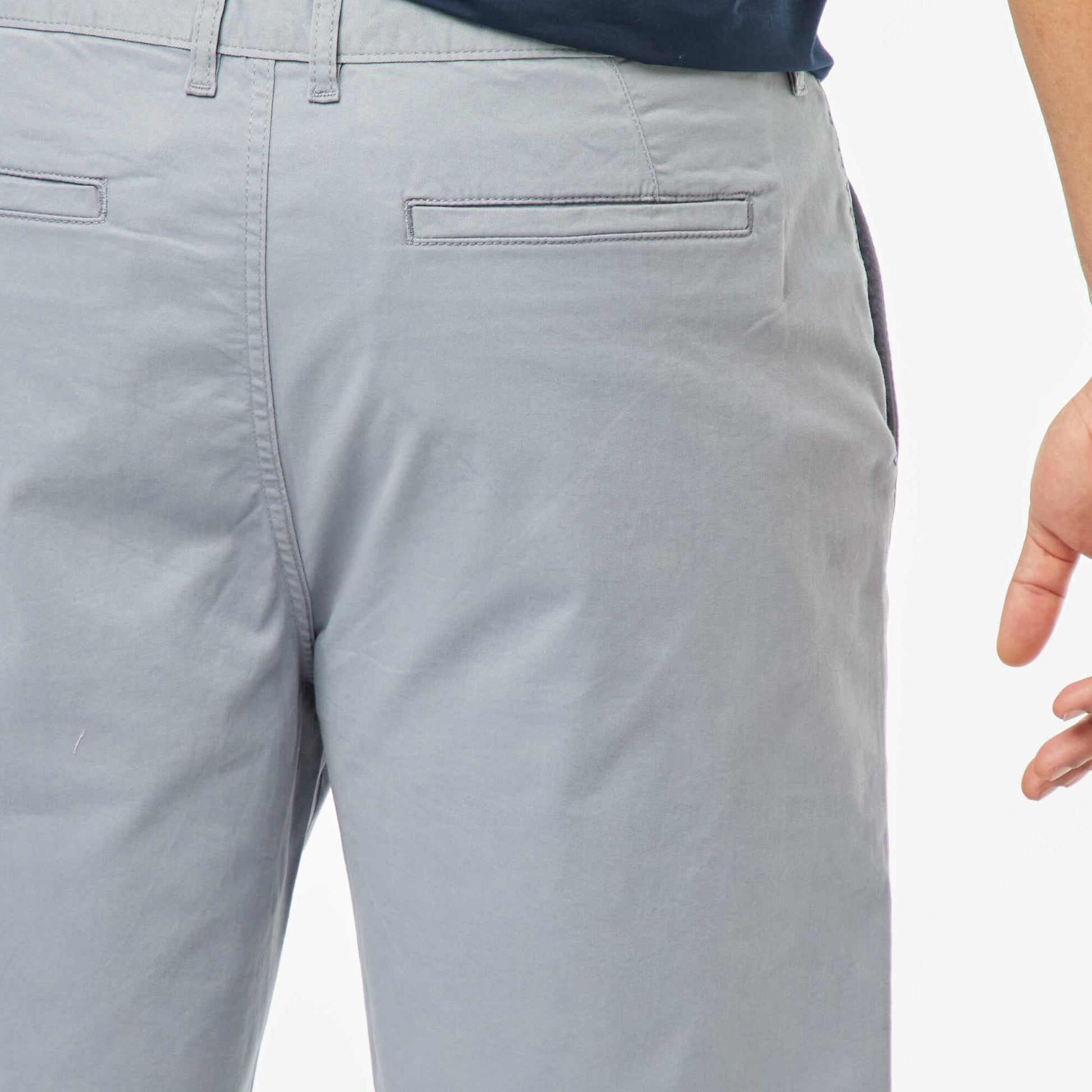 Bermuda chino uni BLEU
