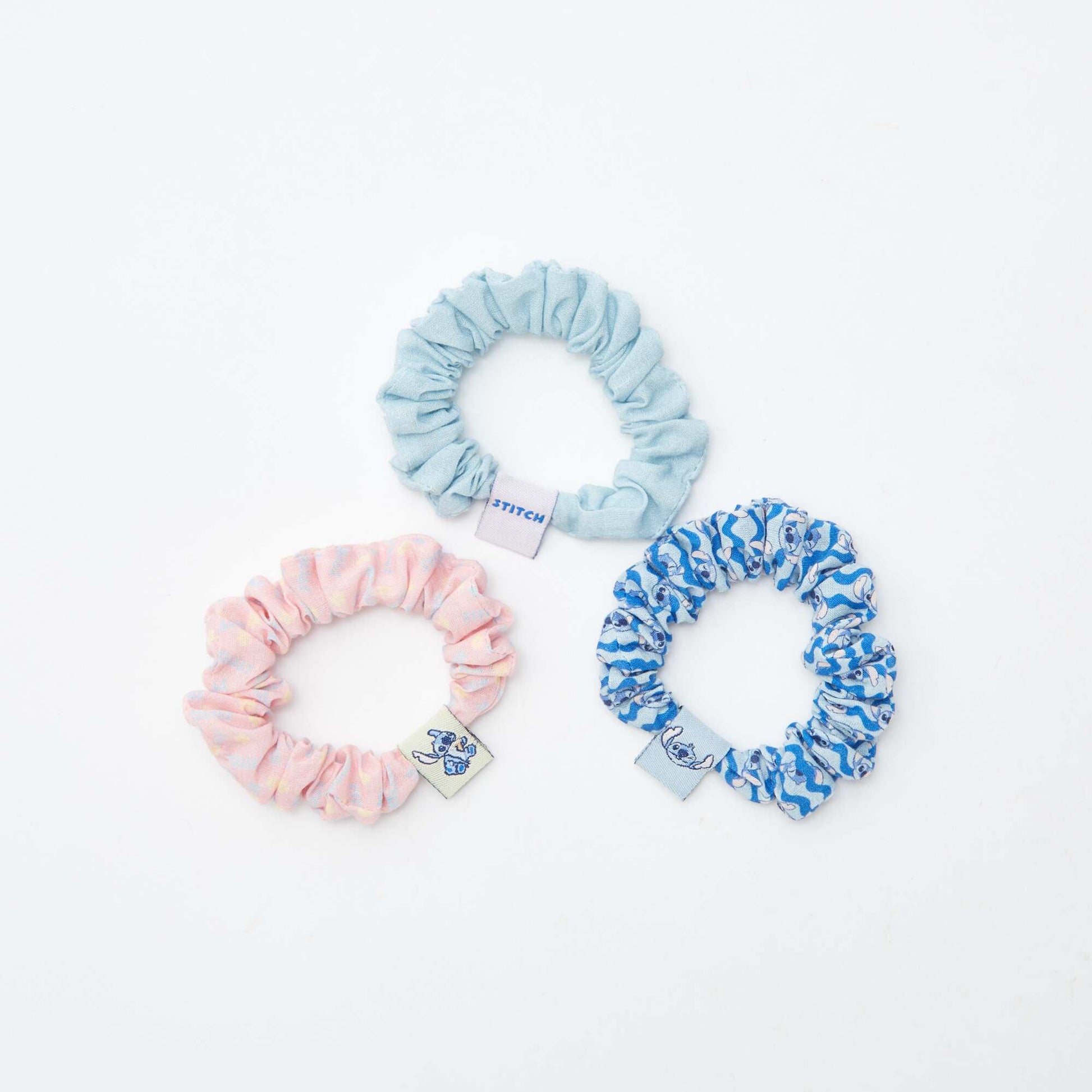 Lot de 3 chouchous 'Stitch' BLEU
