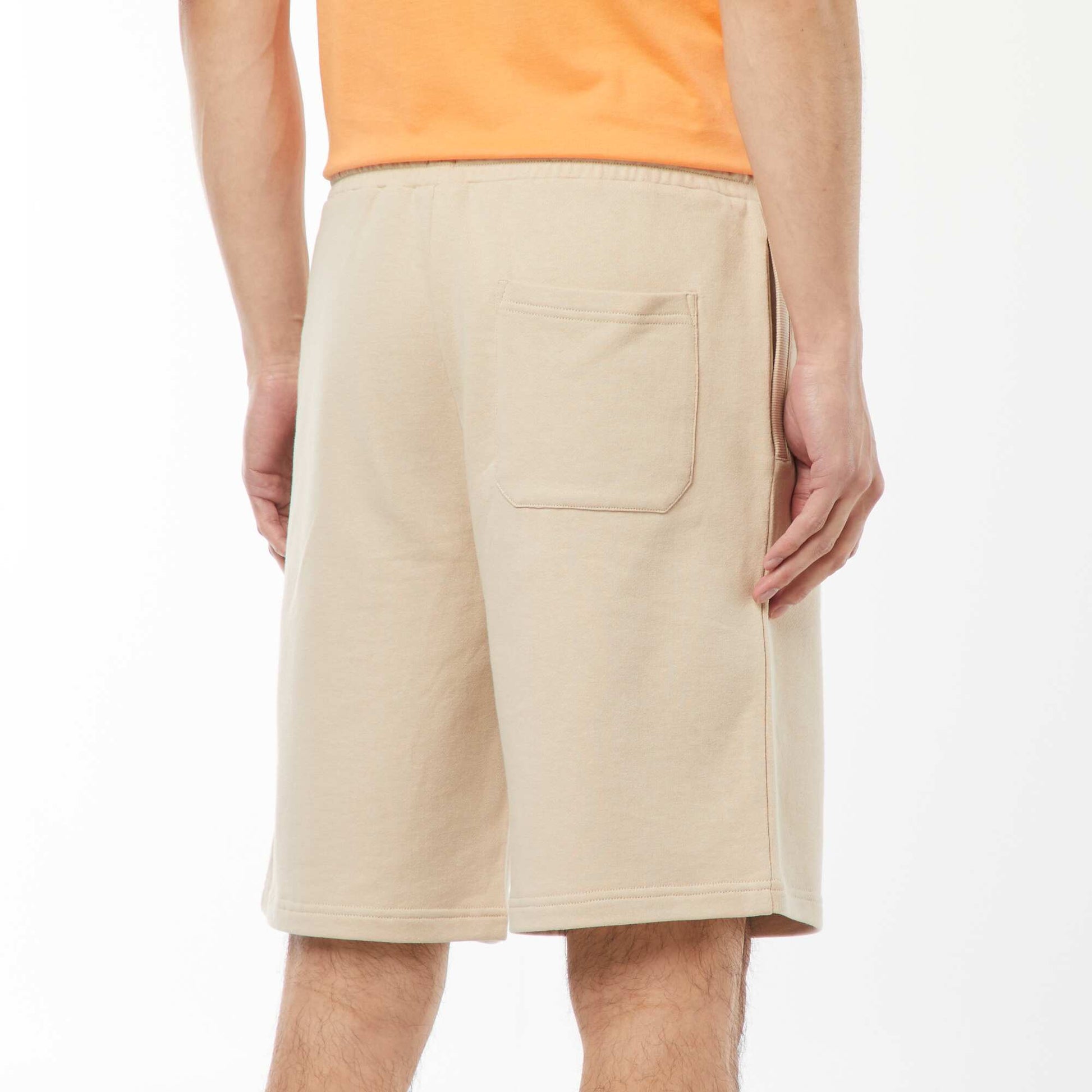 Bermuda en molleton léger BEIGE