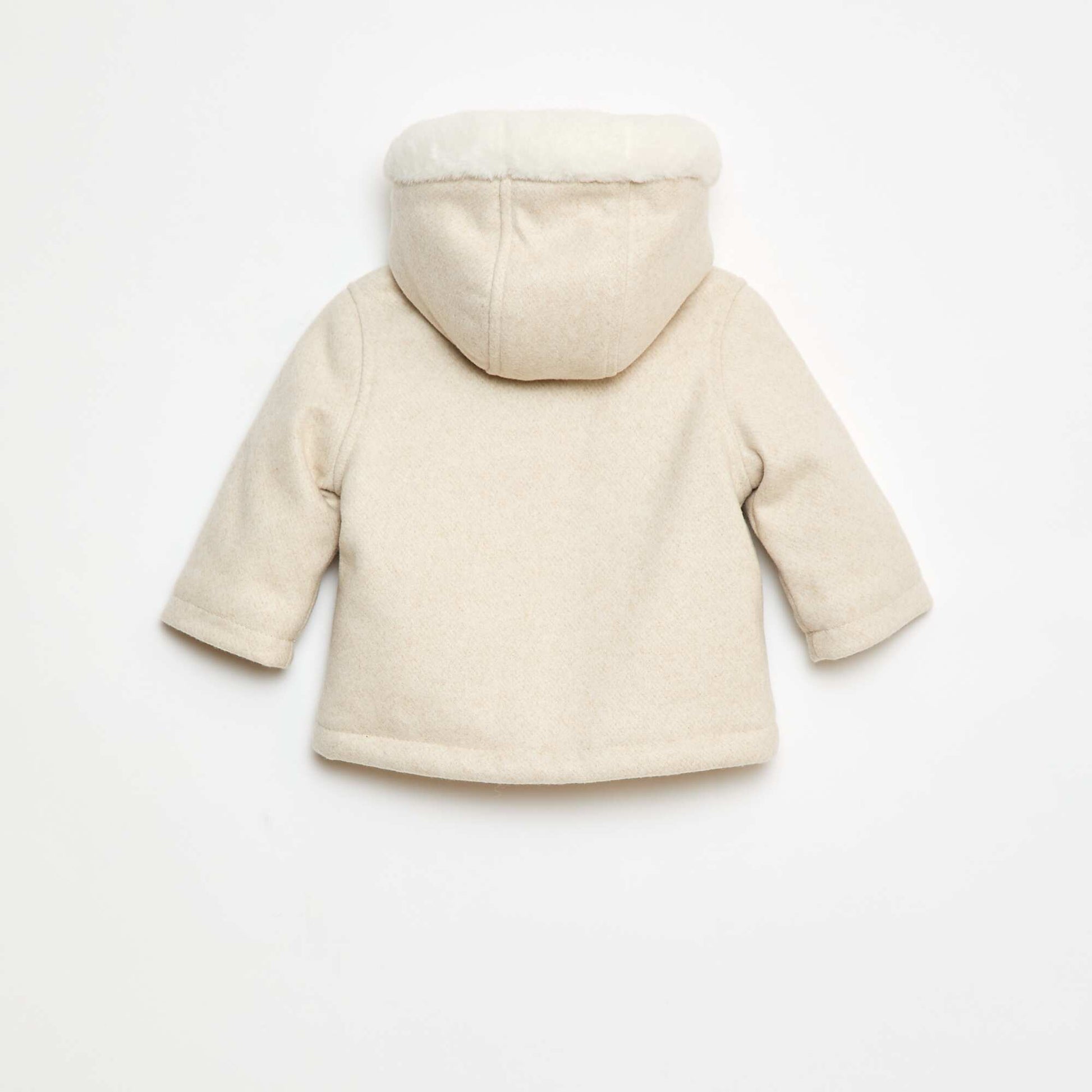 Manteau façon lainage BEIGE