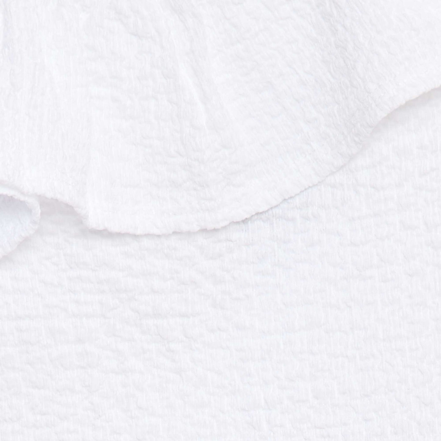 Débardeur stretch en maille gaufrée BLANC