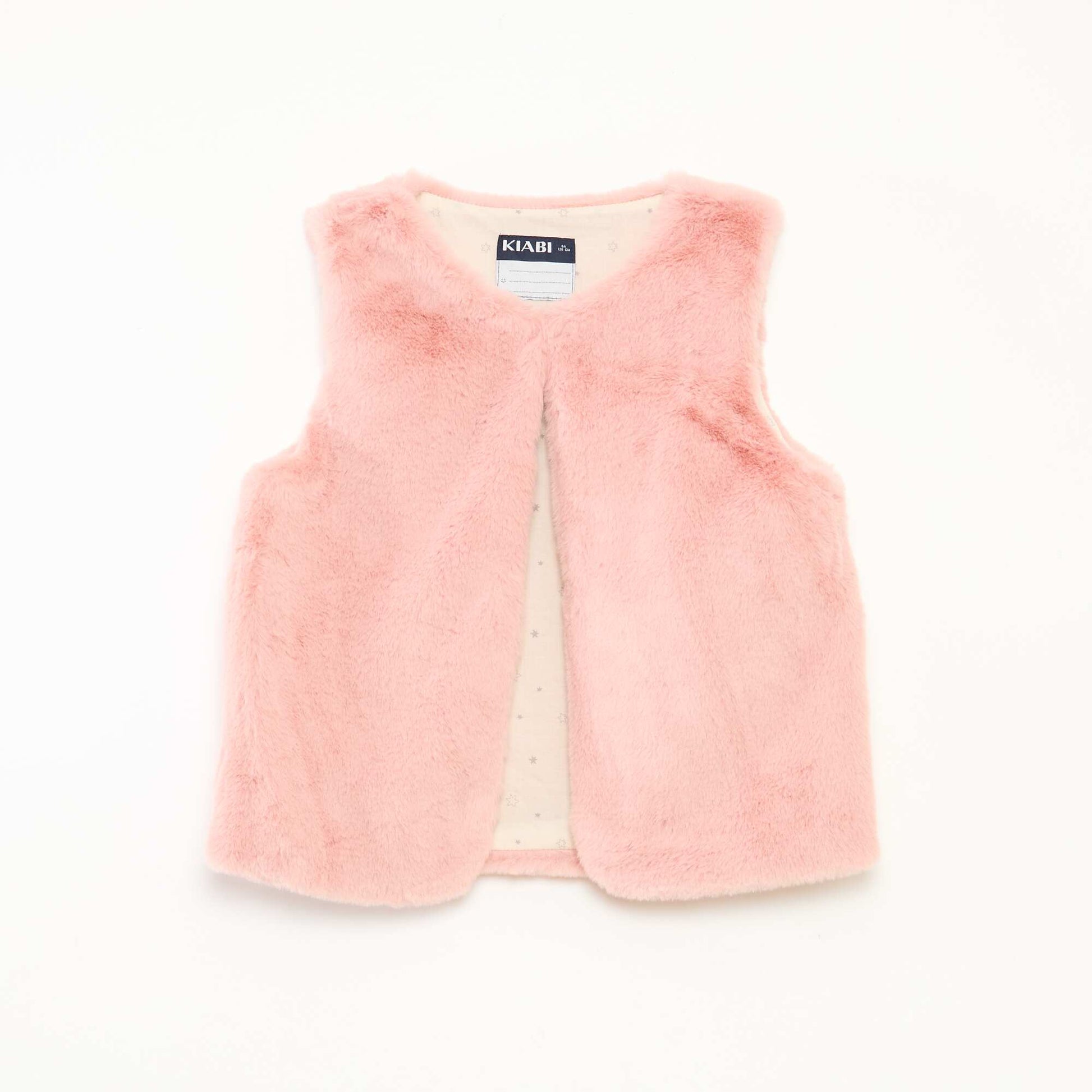 Gilet sans manches en fausse fourrure ROSE