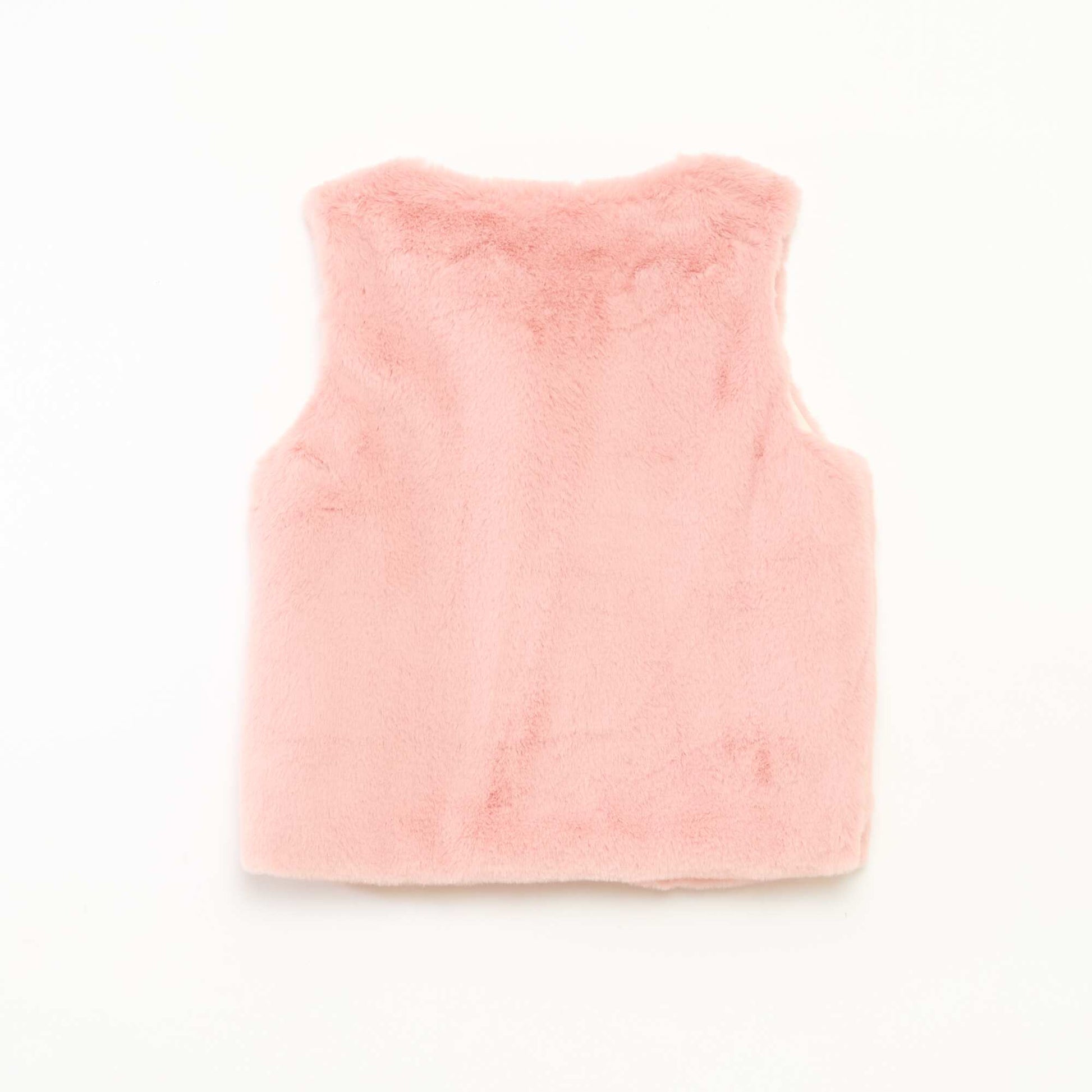 Gilet sans manches en fausse fourrure ROSE