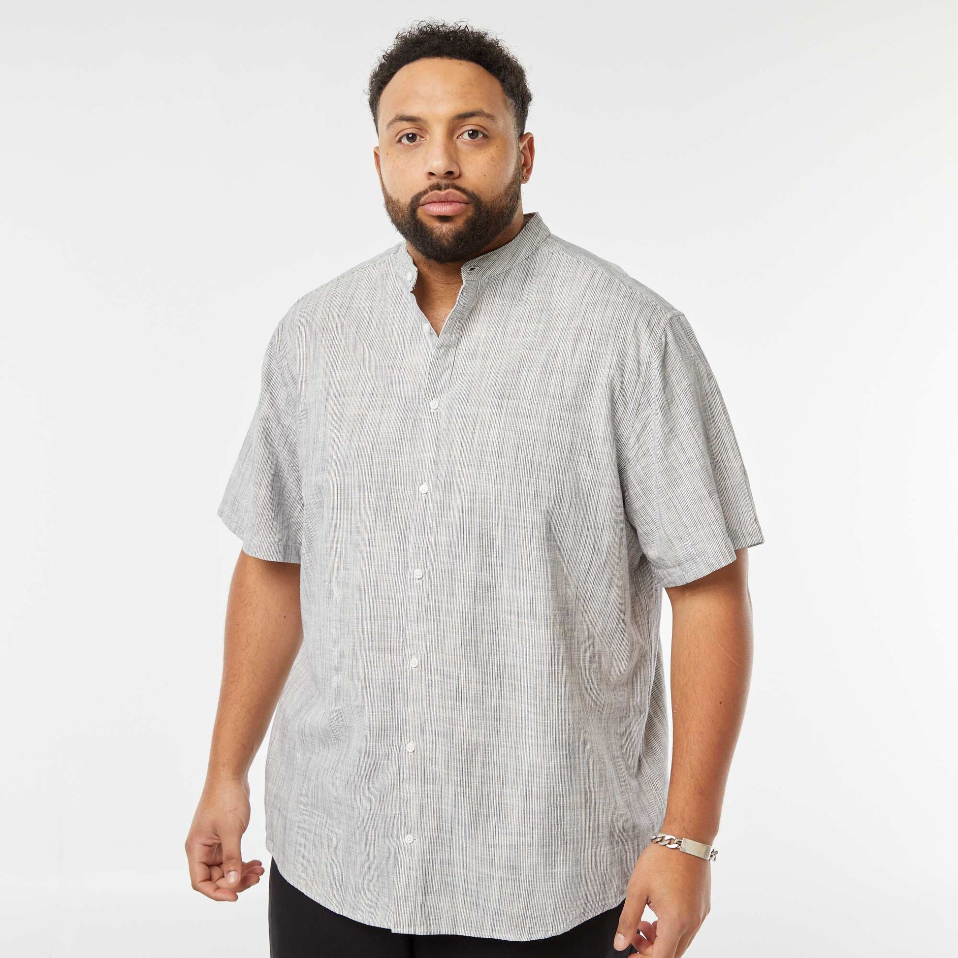 Chemise regular rayée BLEU