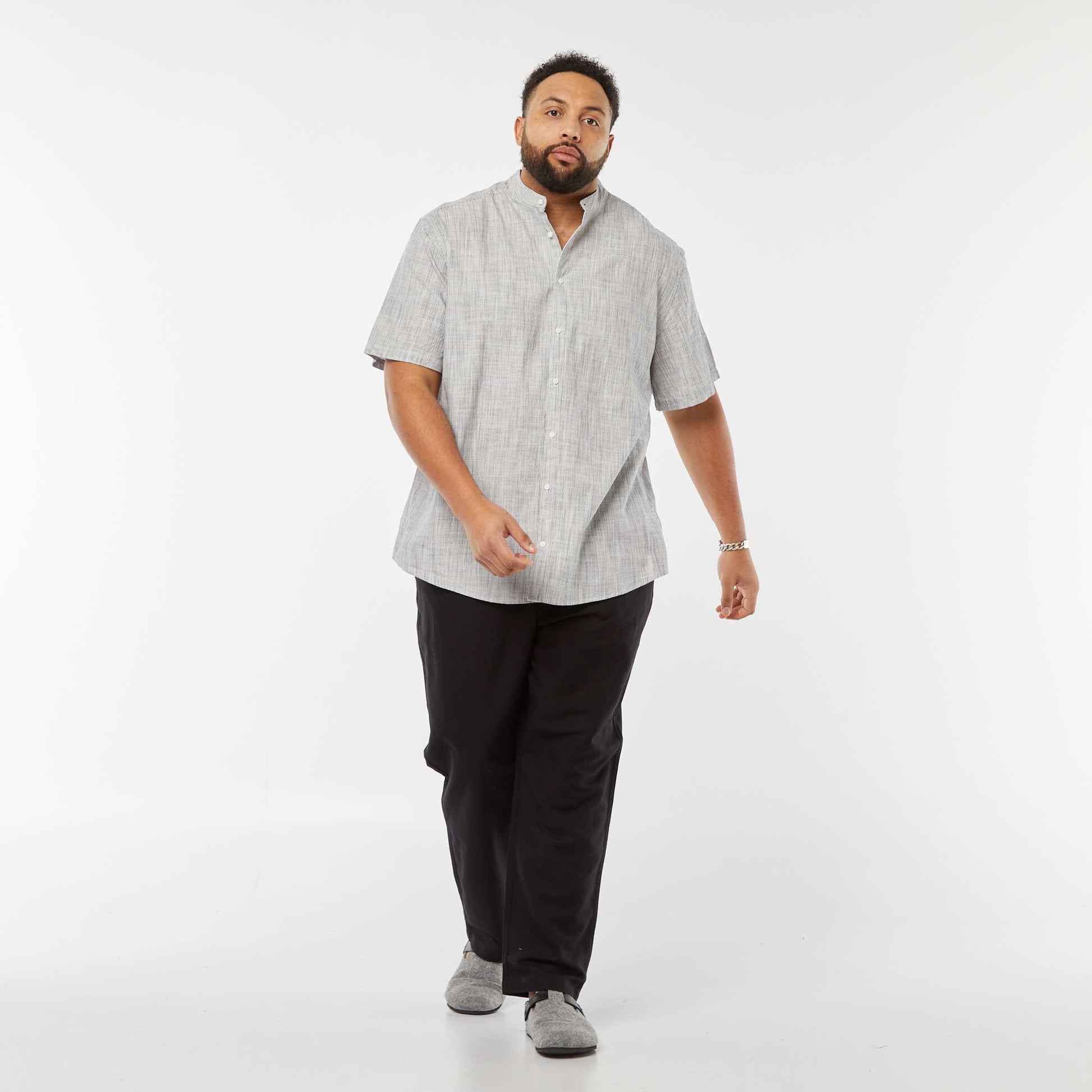 Chemise regular rayée BLEU