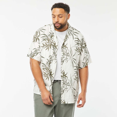 Chemise manches courtes avec motif BLANC