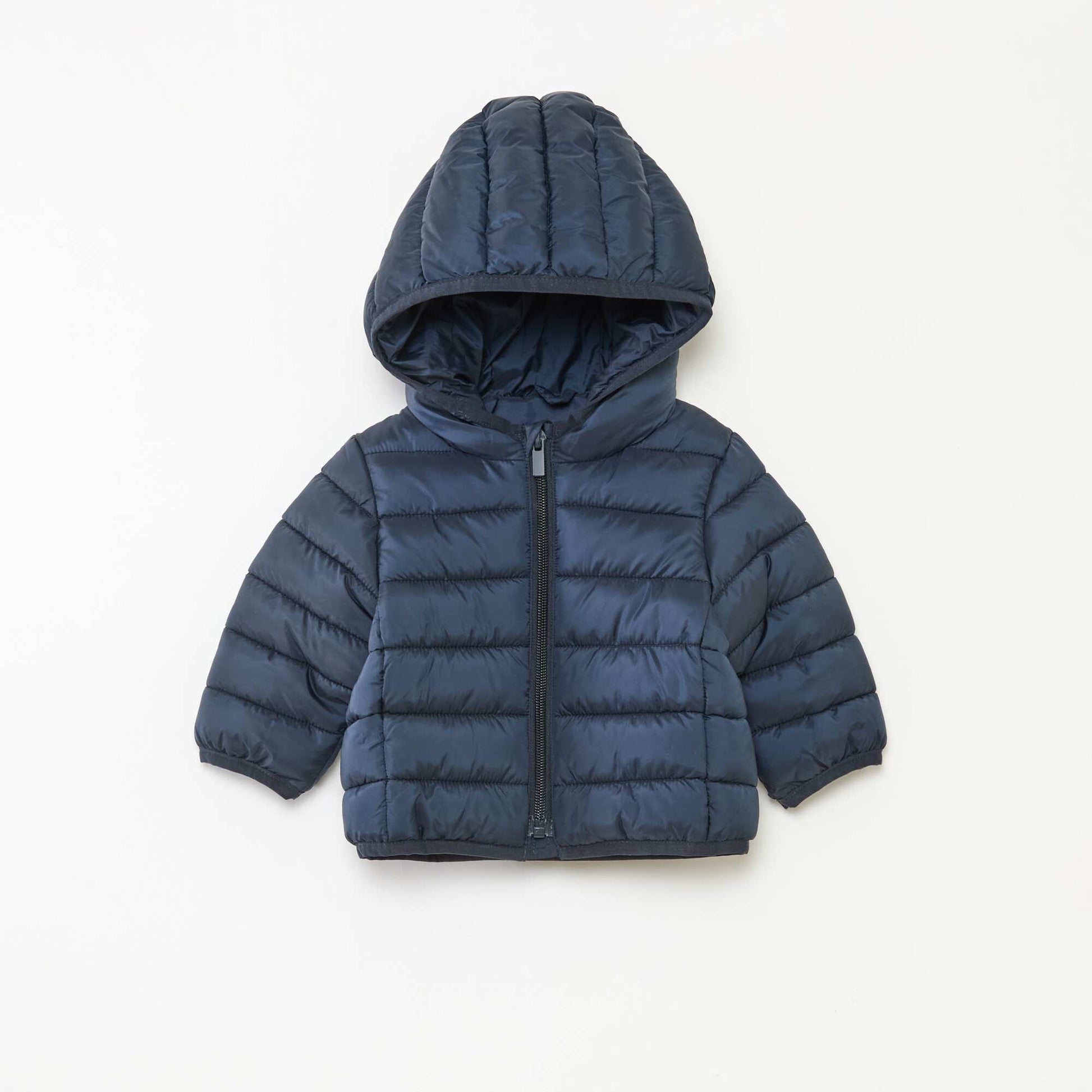 Doudoune à capuche matelassée BLEU