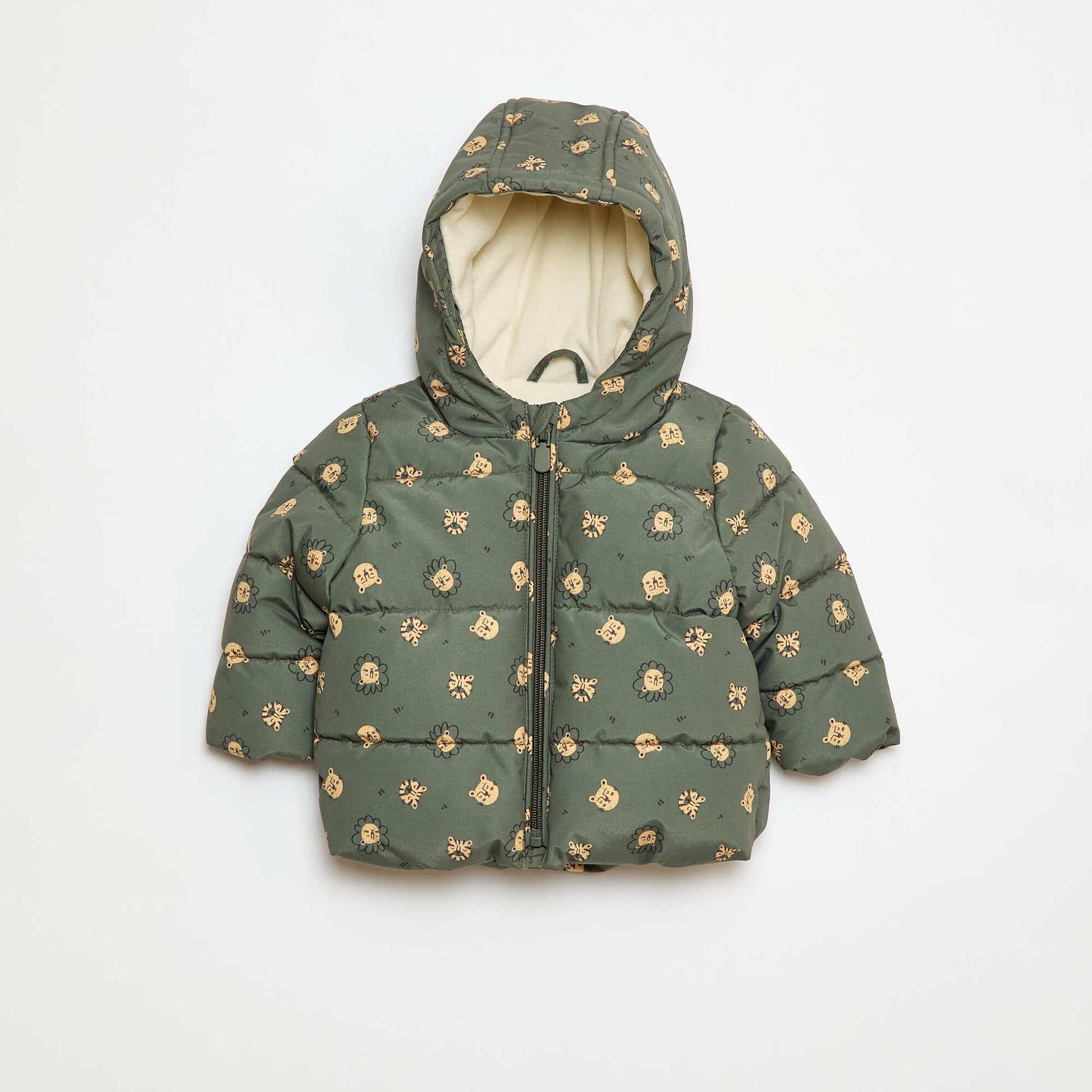 Doudoune à capuche VERT