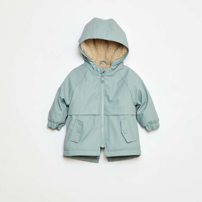 Parka intérieur effet moutonné GRIS