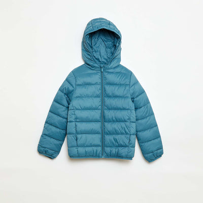 Doudoune légère avec capuche BLEU