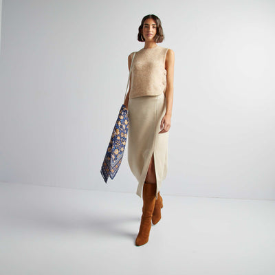 Pull sans manches BEIGE