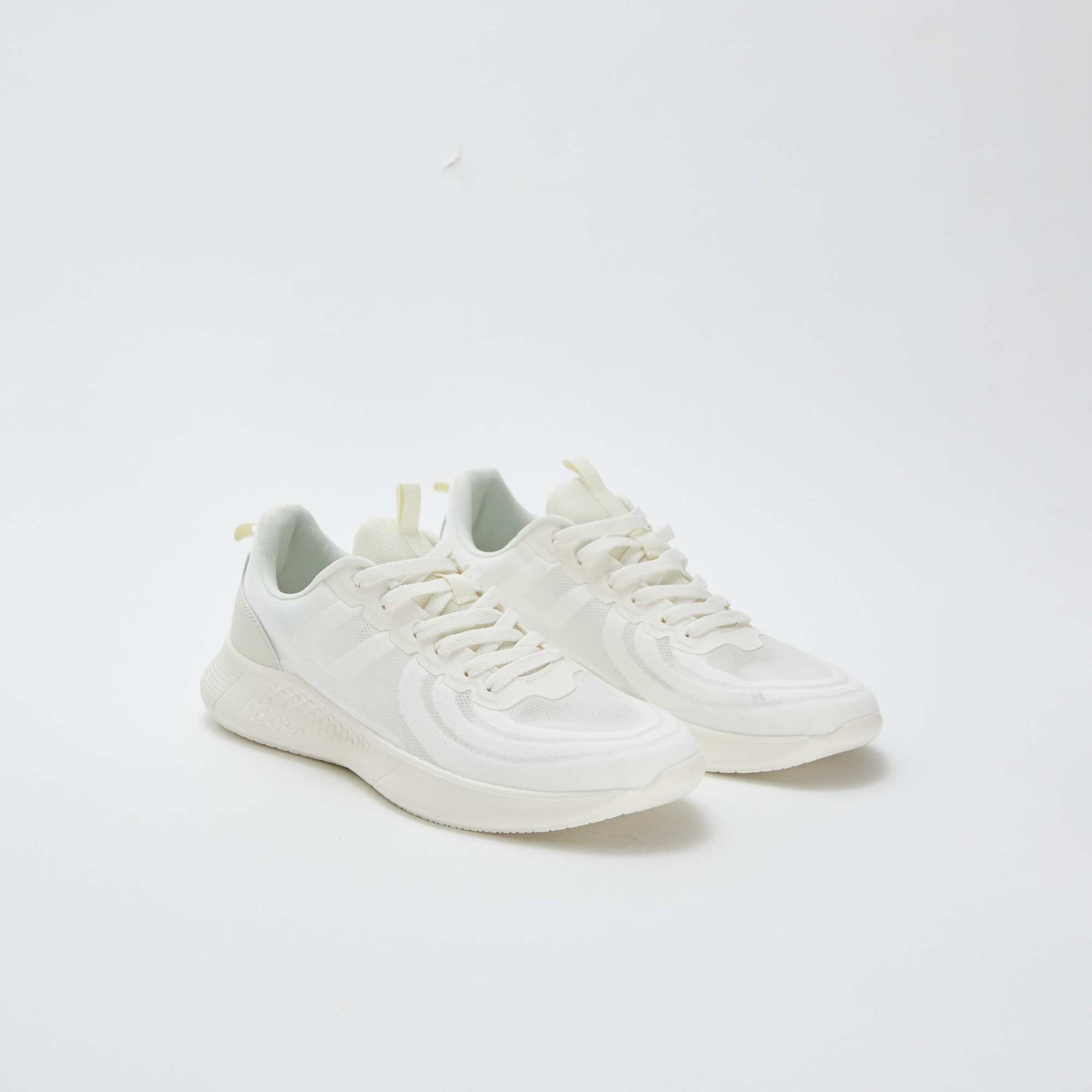 Baskets en mesh typer running à lacets GRIS