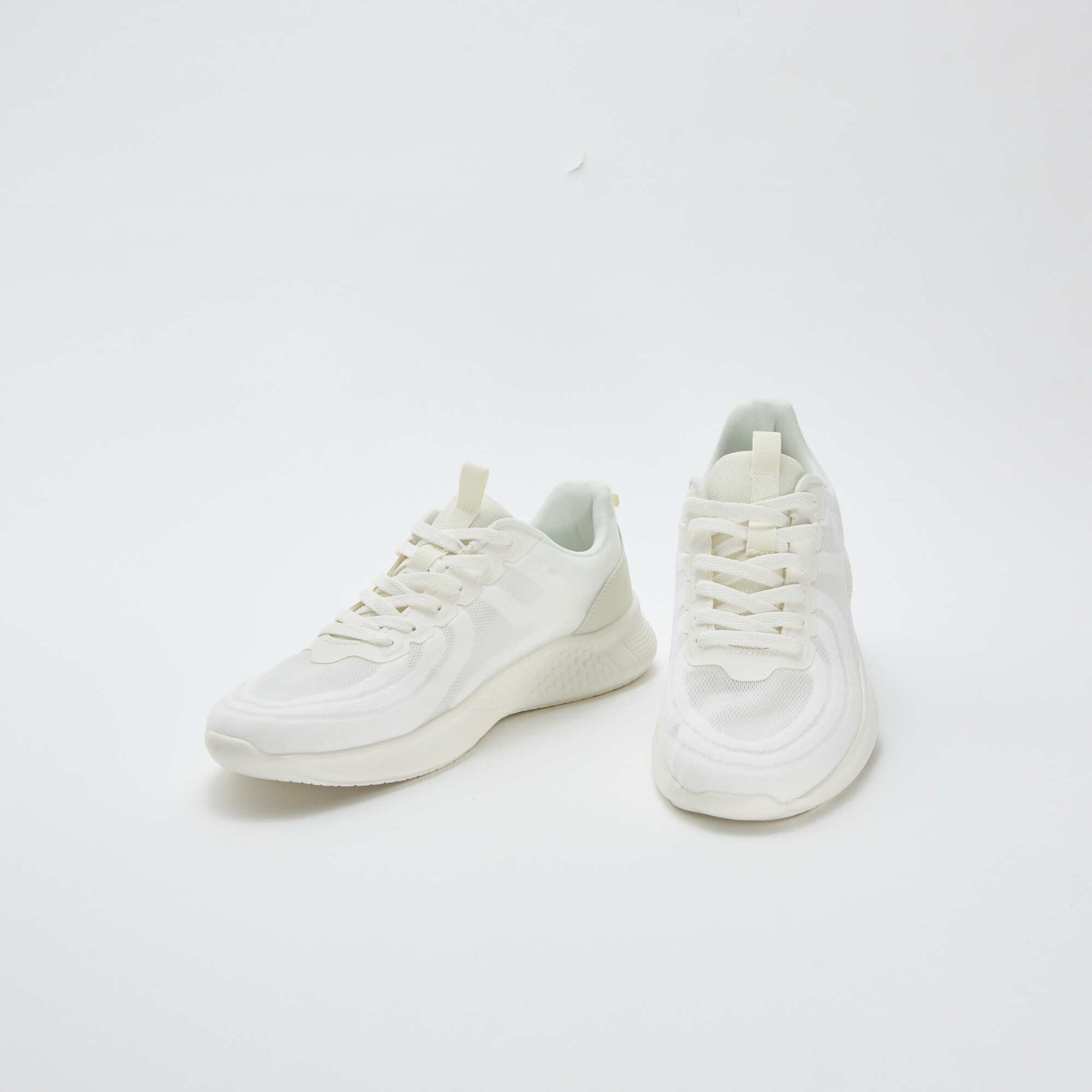 Baskets en mesh typer running à lacets GRIS