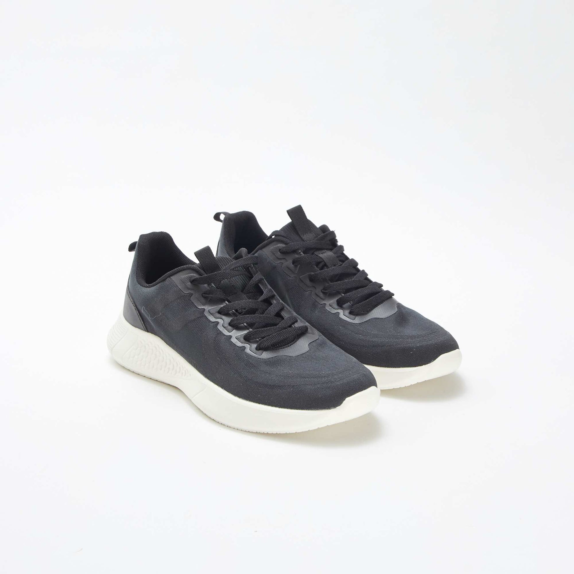 Baskets en mesh typer running à lacets NOIR