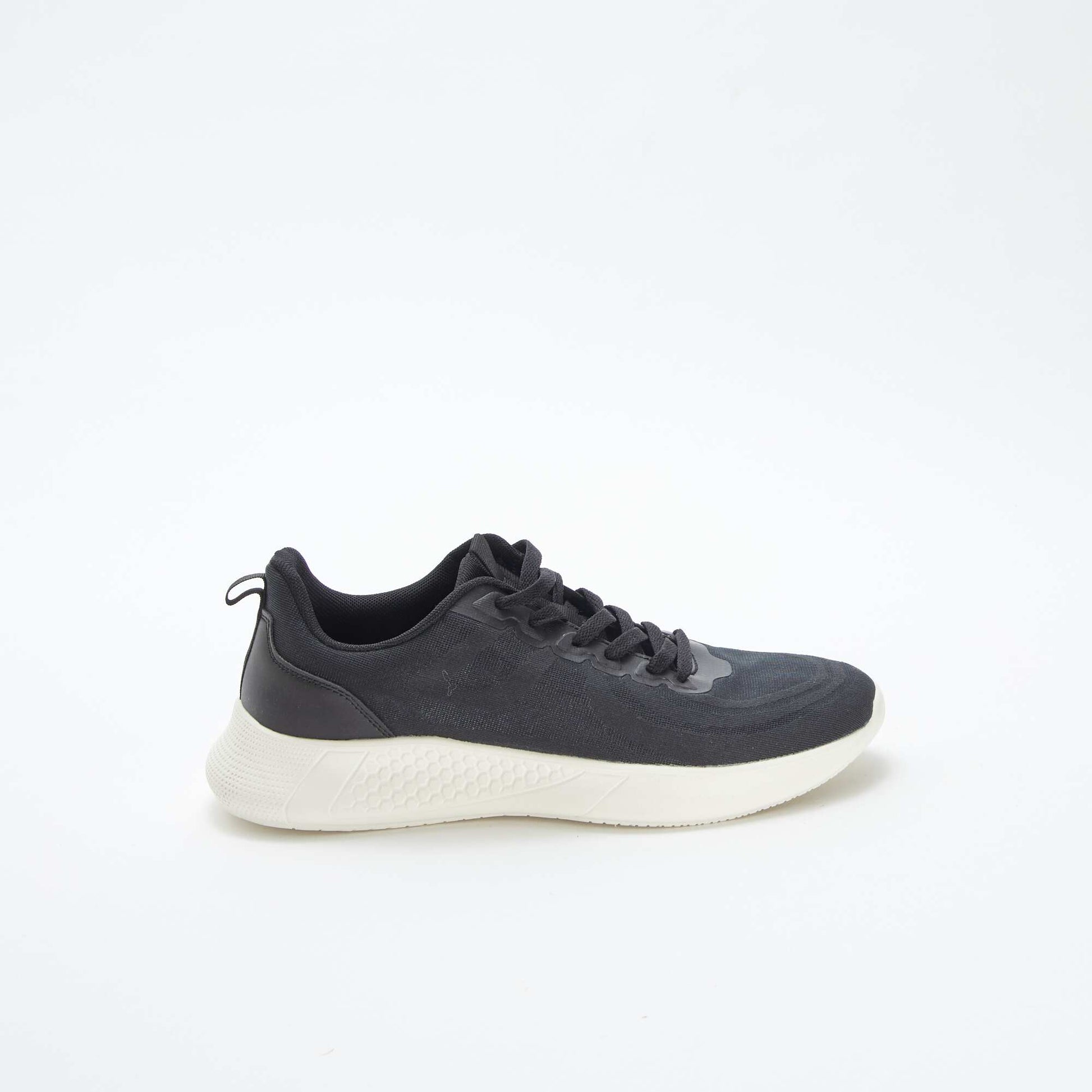 Baskets en mesh typer running à lacets NOIR