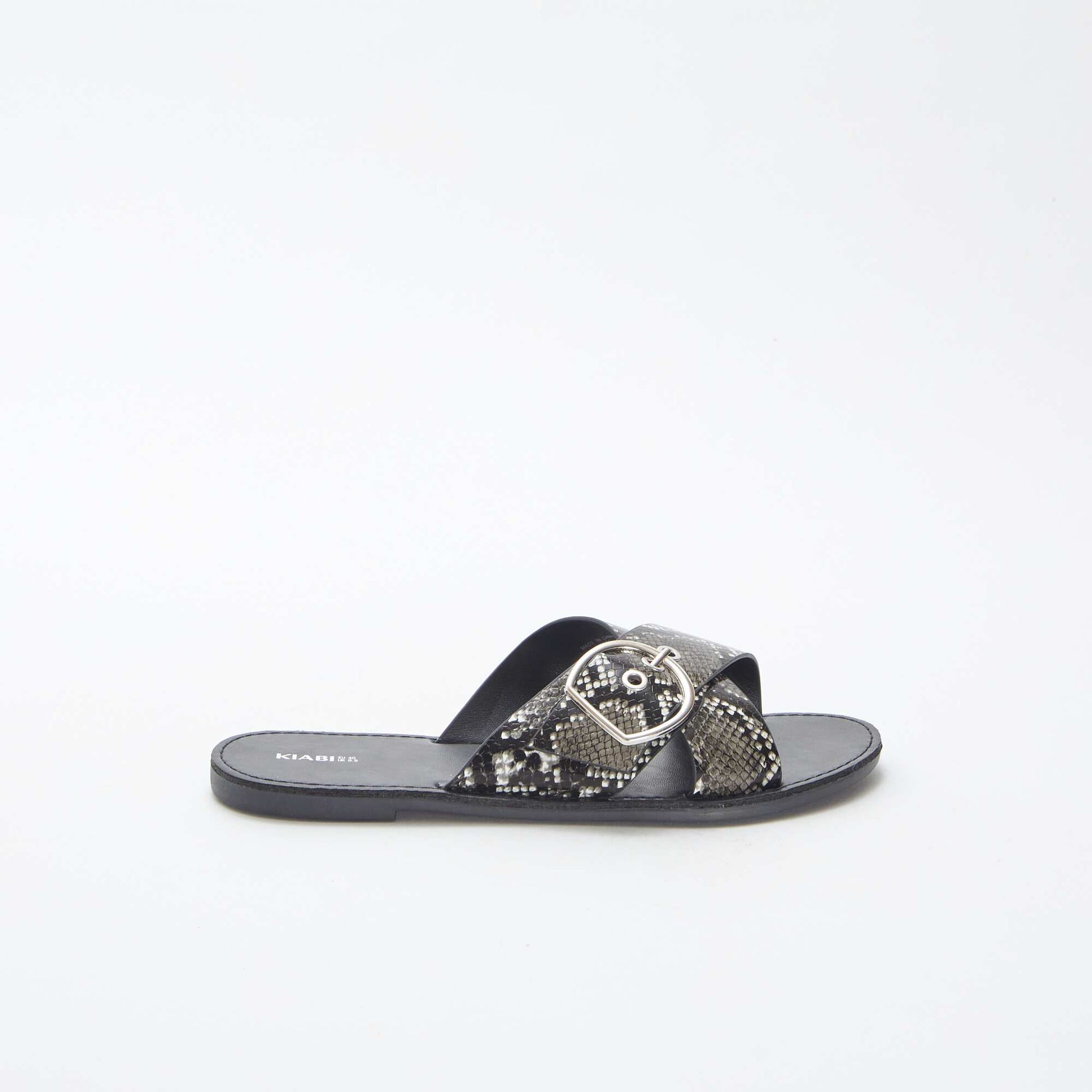 Sandales à brides croisées avec imprimé GRIS