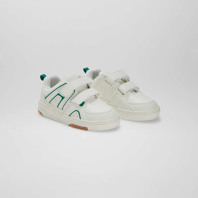 Baskets à scratchs esprit sportif BLANC