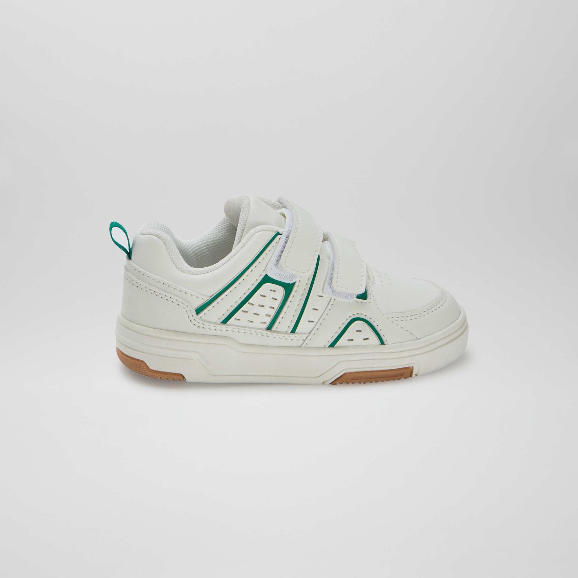 Baskets à scratchs esprit sportif BLANC