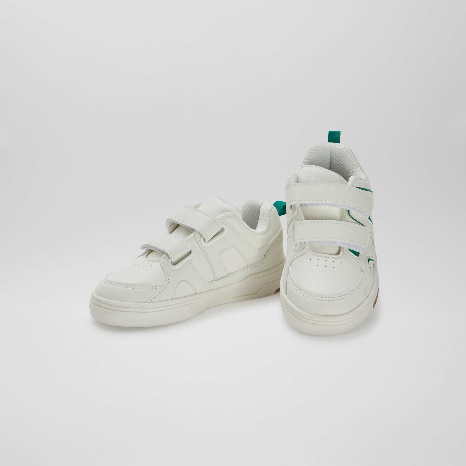 Baskets à scratchs esprit sportif BLANC