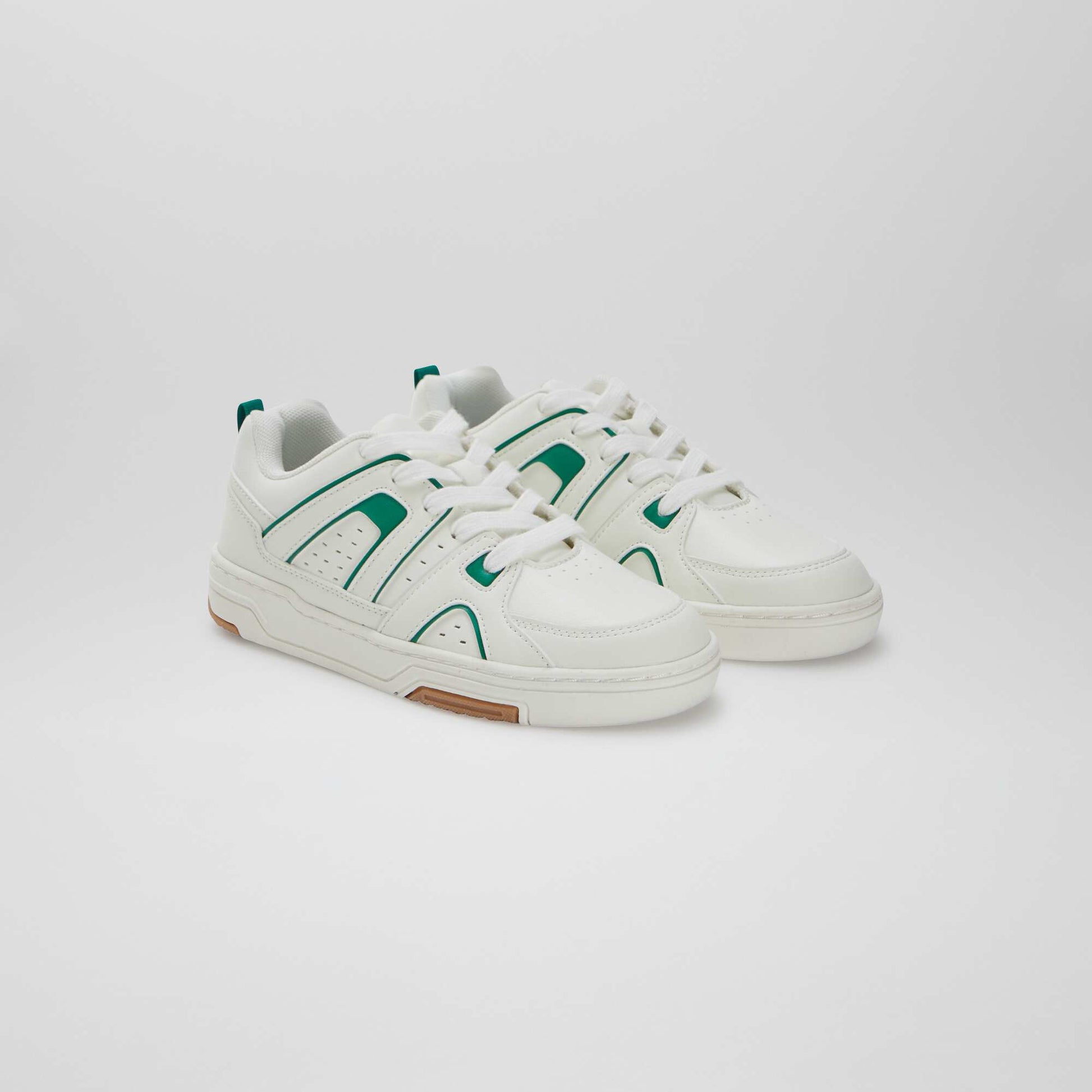 Baskets basses esprit sportif BLANC