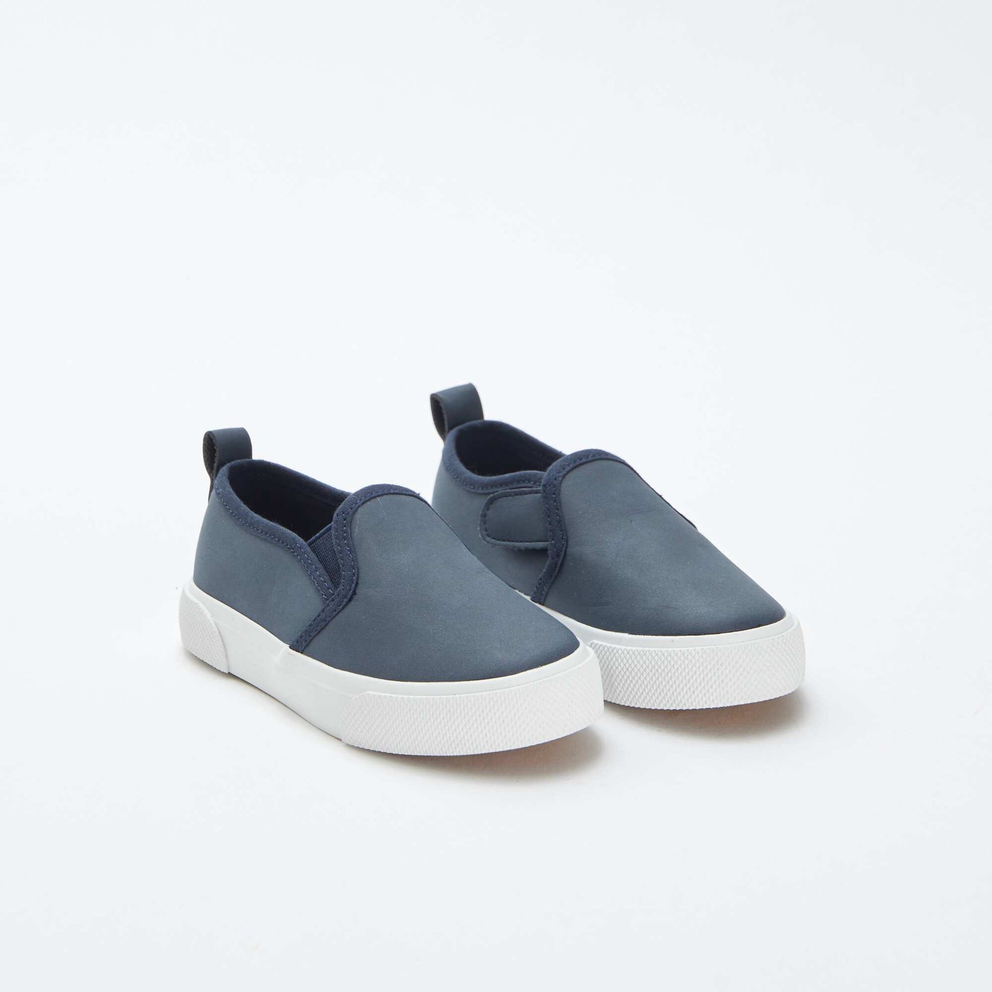 Baskets slip-on en suédine BLEU