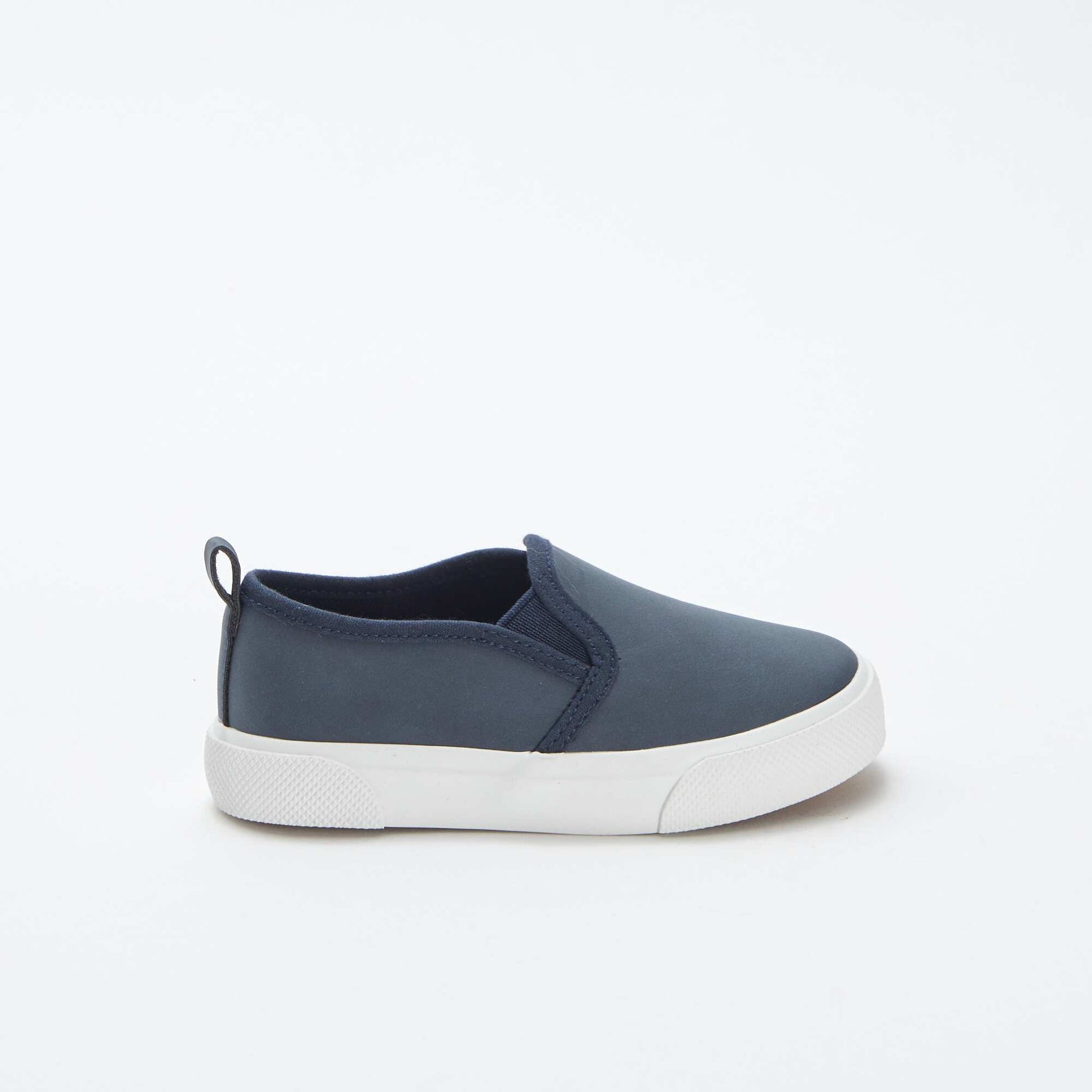 Baskets slip-on en suédine BLEU