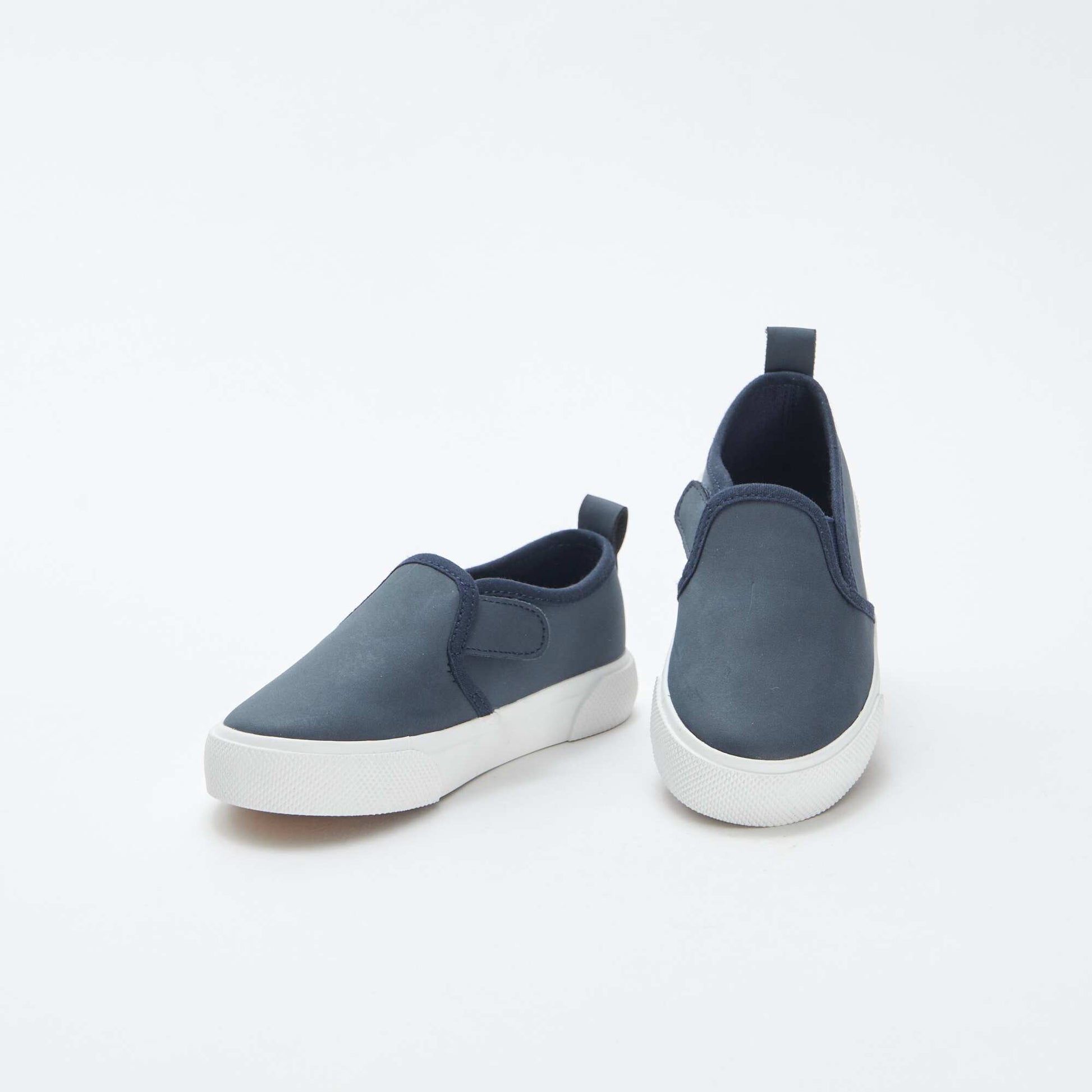 Baskets slip-on en suédine BLEU