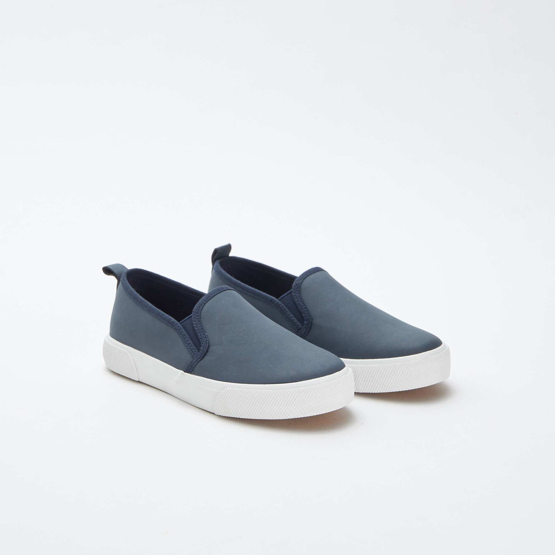 Baskets slip-on en suédine BLEU