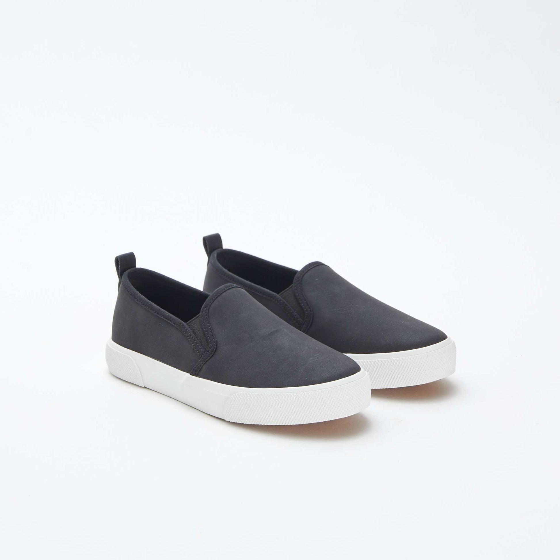 Baskets slip-on en suédine NOIR