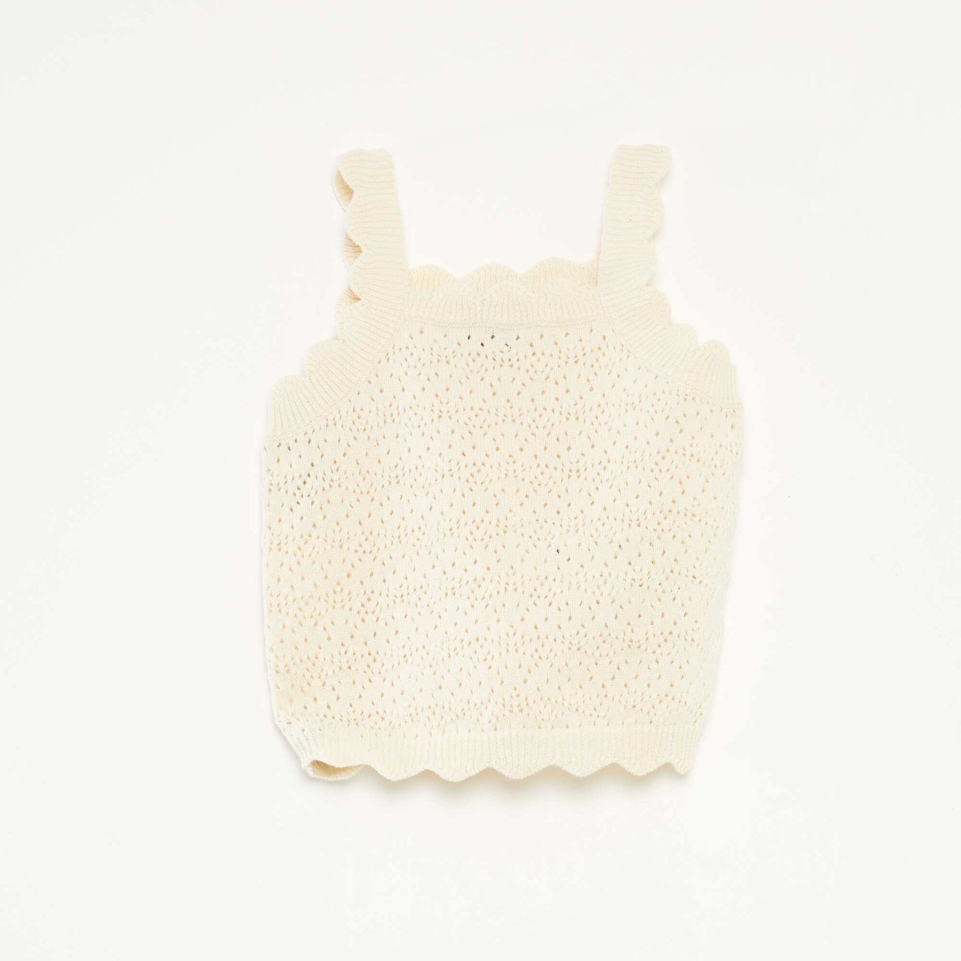 Ensemble débardeur + short en crochet - 2 pièces BLANC