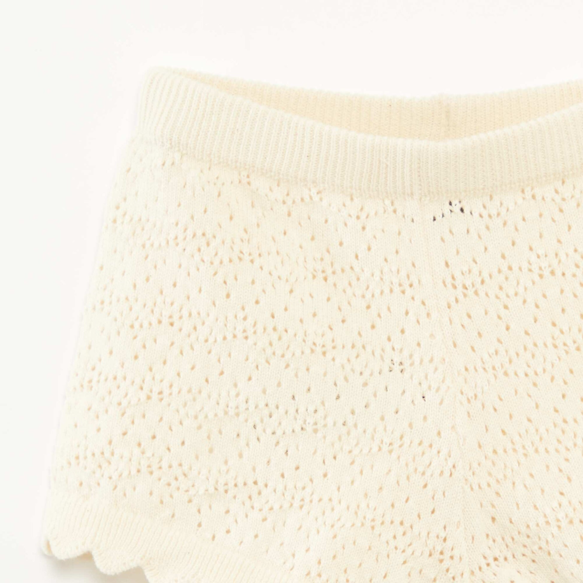 Ensemble débardeur + short en crochet - 2 pièces BLANC