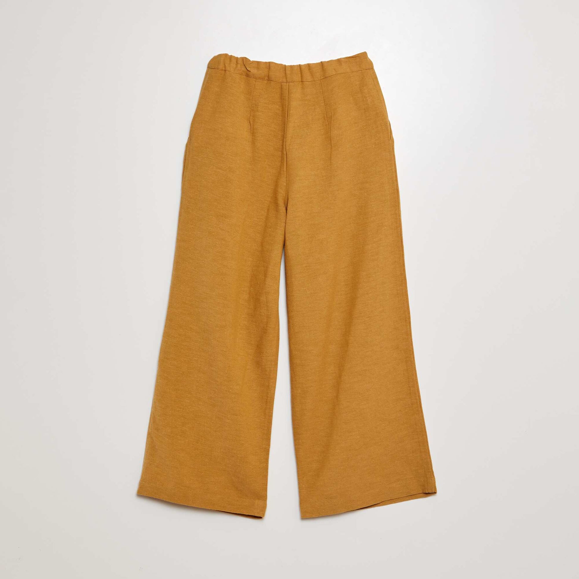 Pantalon en lin JAUNE
