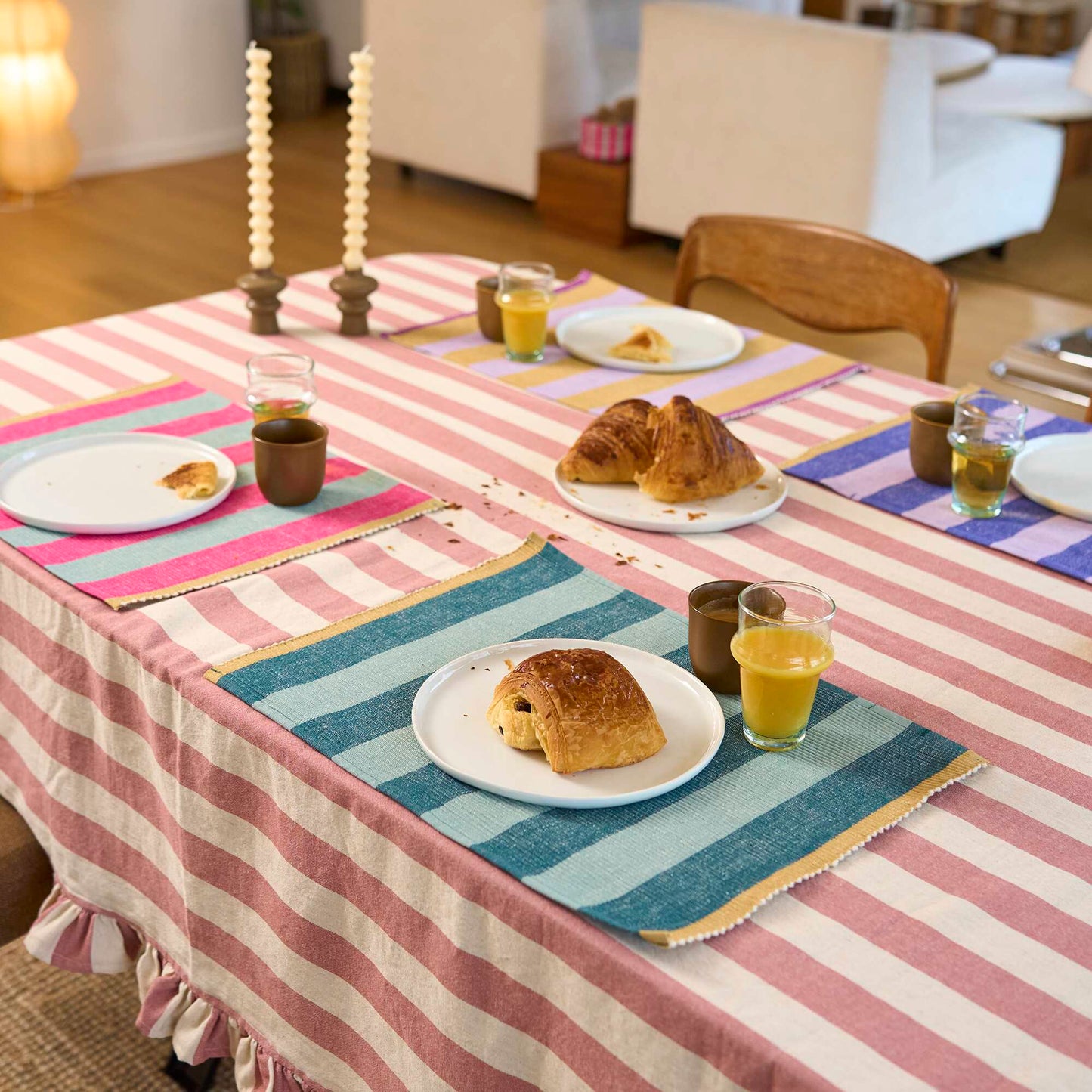 Lot de 2 sets de table fantaisies (32x45 cm) - Kiabi Home VERT