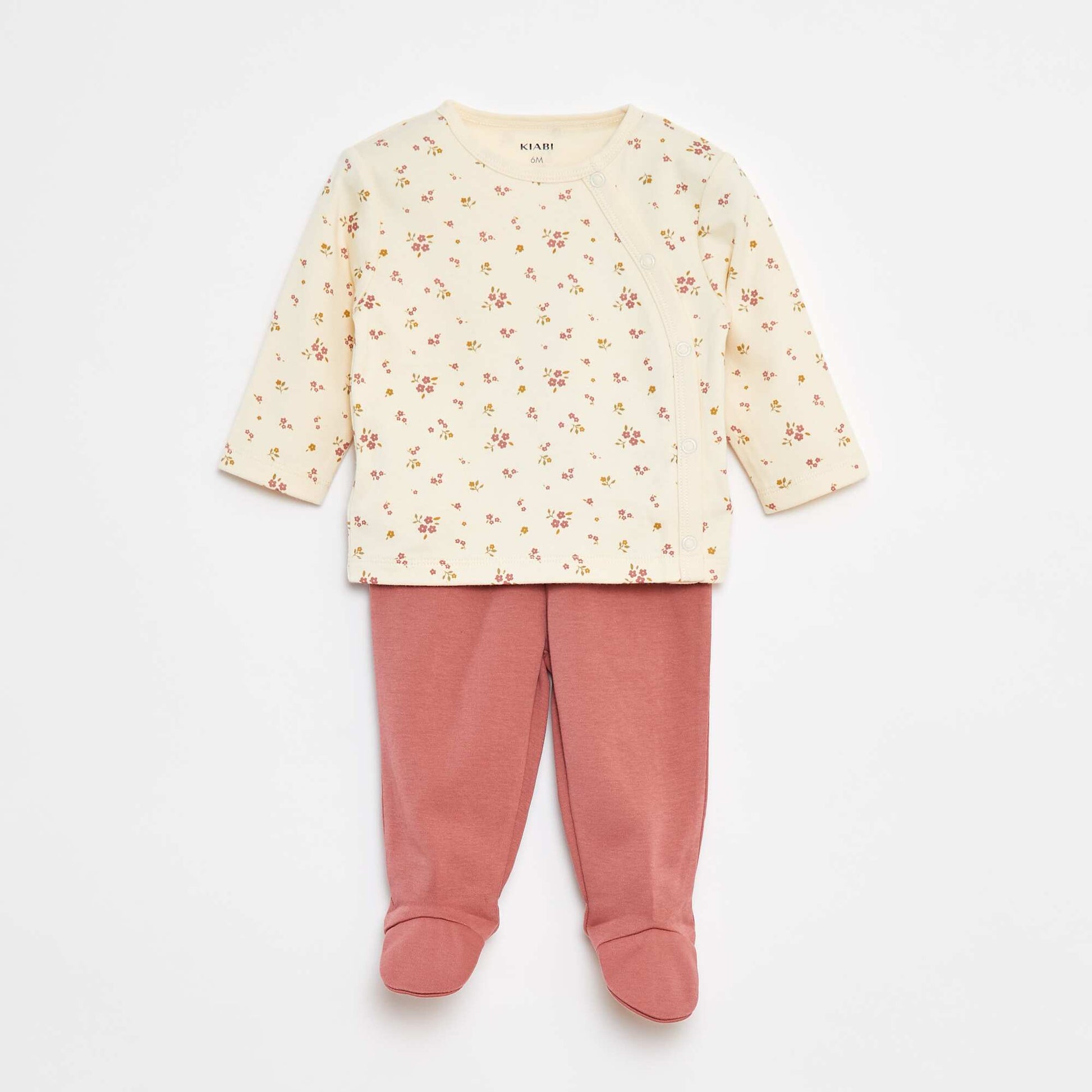 Ensemble pyjama en coton - 2 pièces BLANC