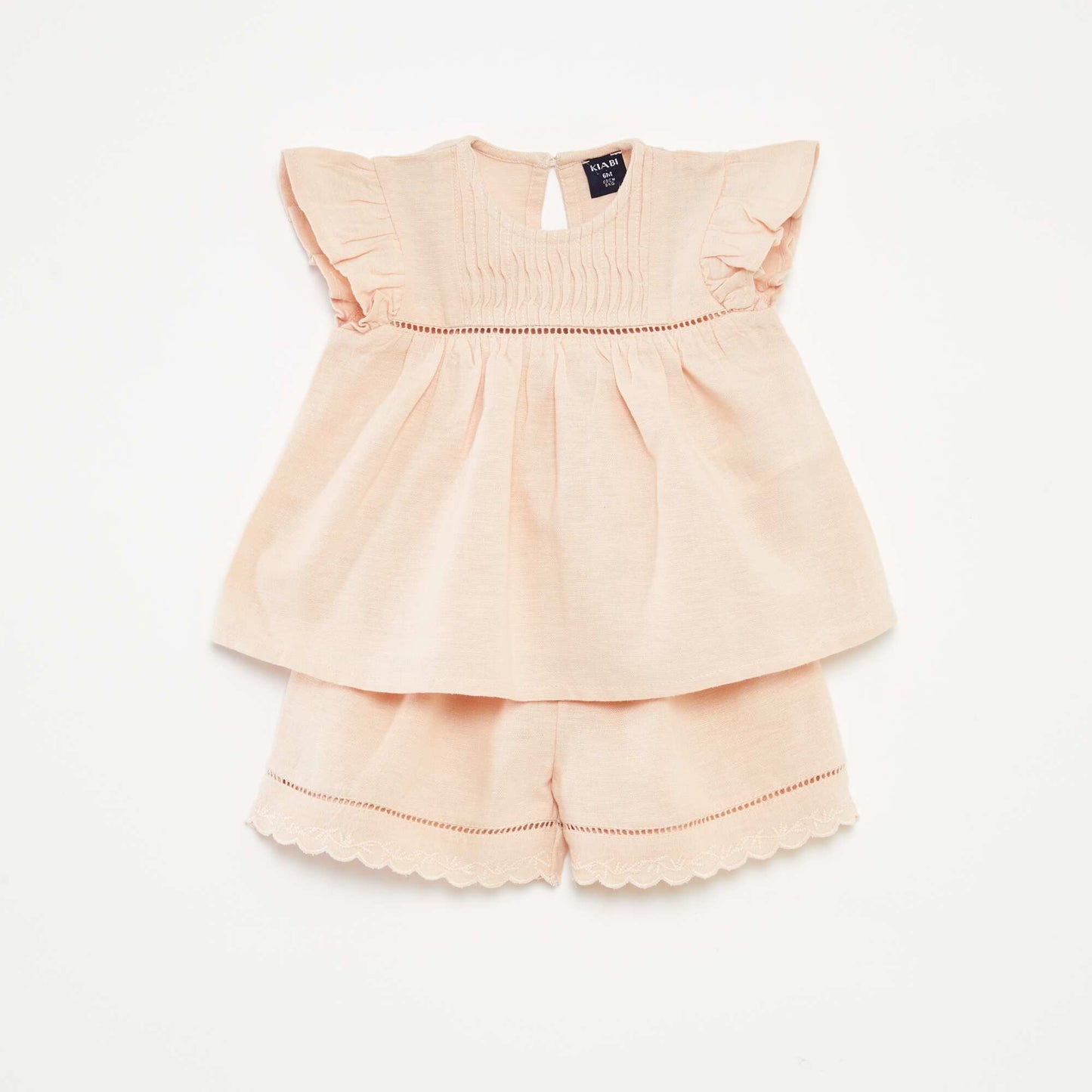 Ensemble t-shirt sans manches + short - 2 pièces BEIGE