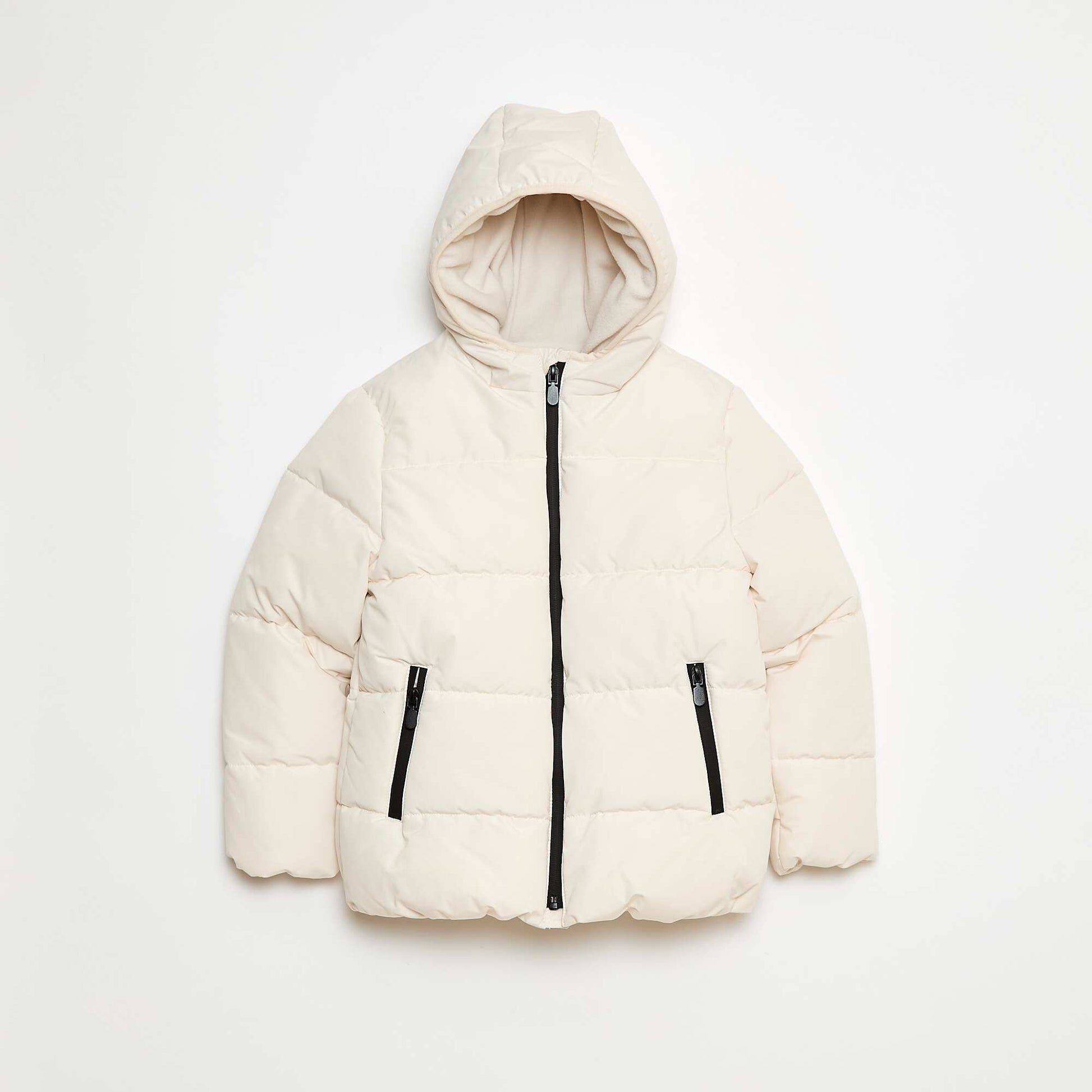 Doudoune chaude à capuche BLANC