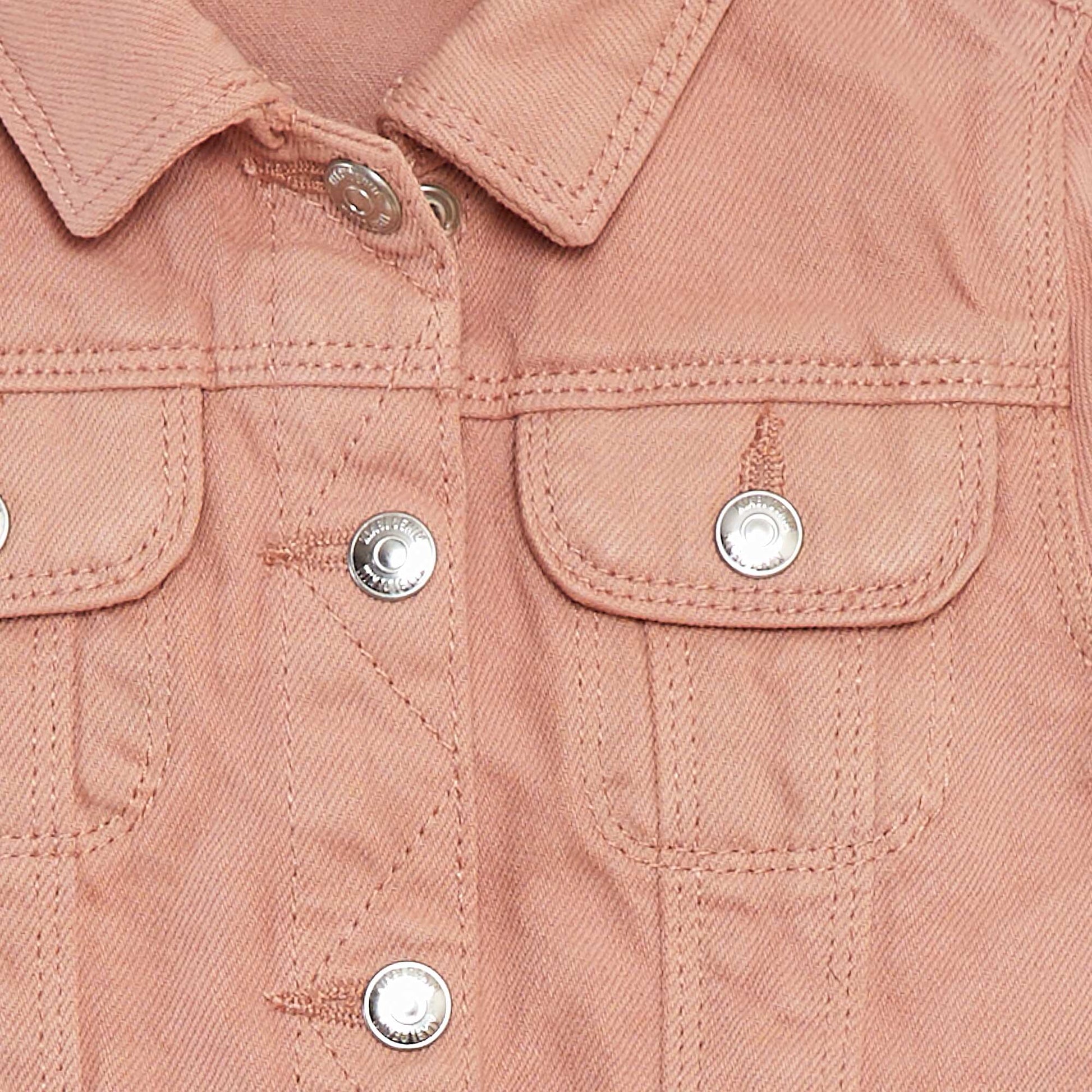 Veste denim avec ouverture pressionnée ROSE