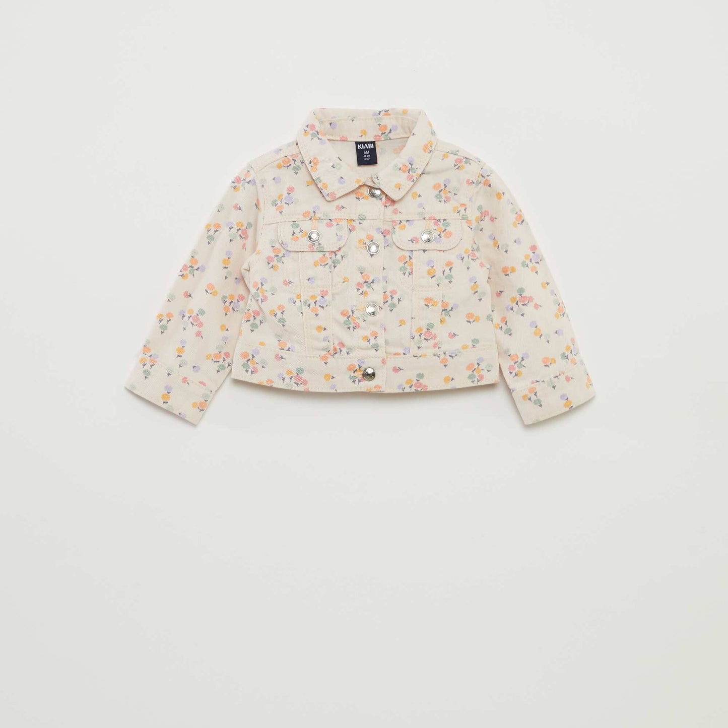 Veste denim avec ouverture pressionnée ROSE