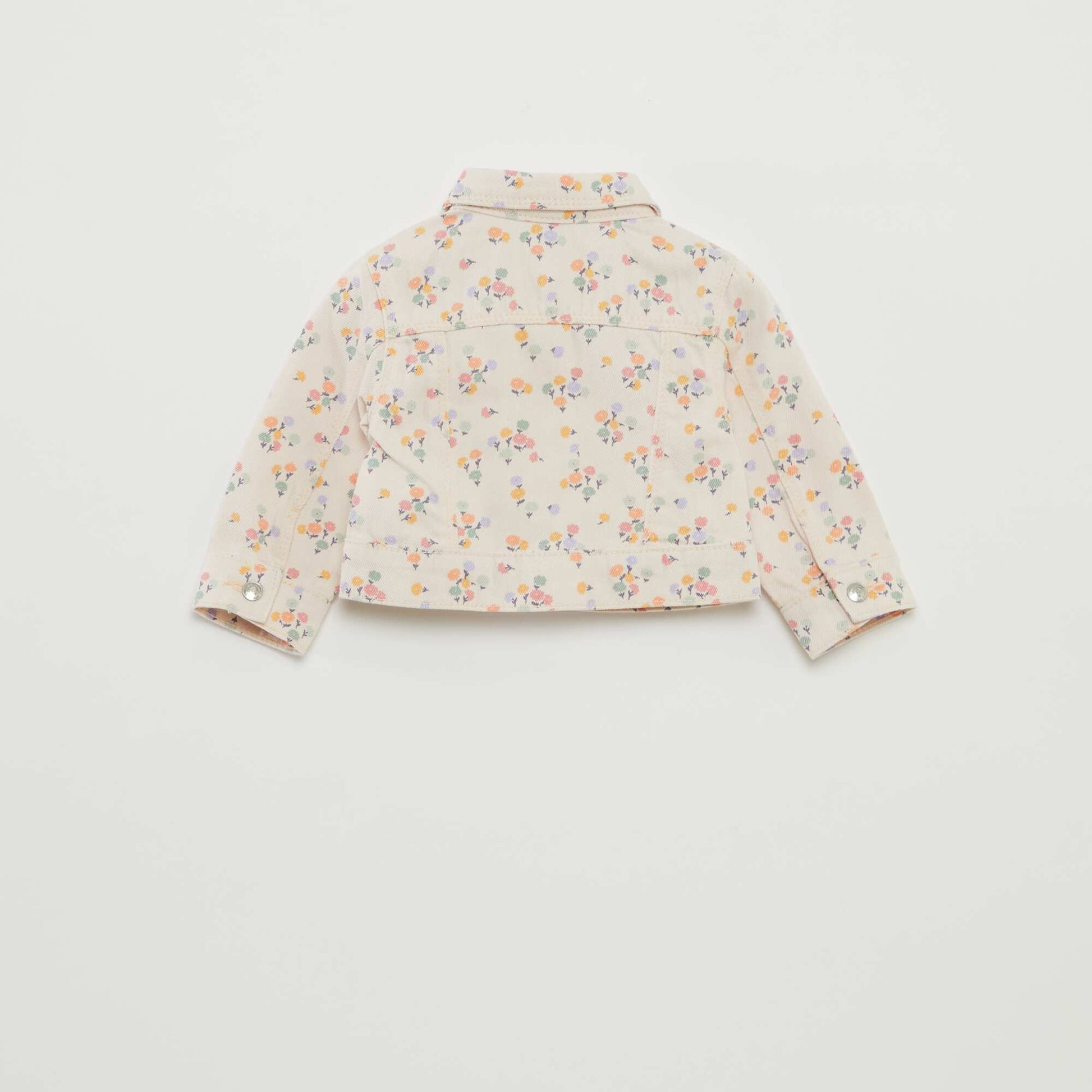 Veste denim avec ouverture pressionnée ROSE