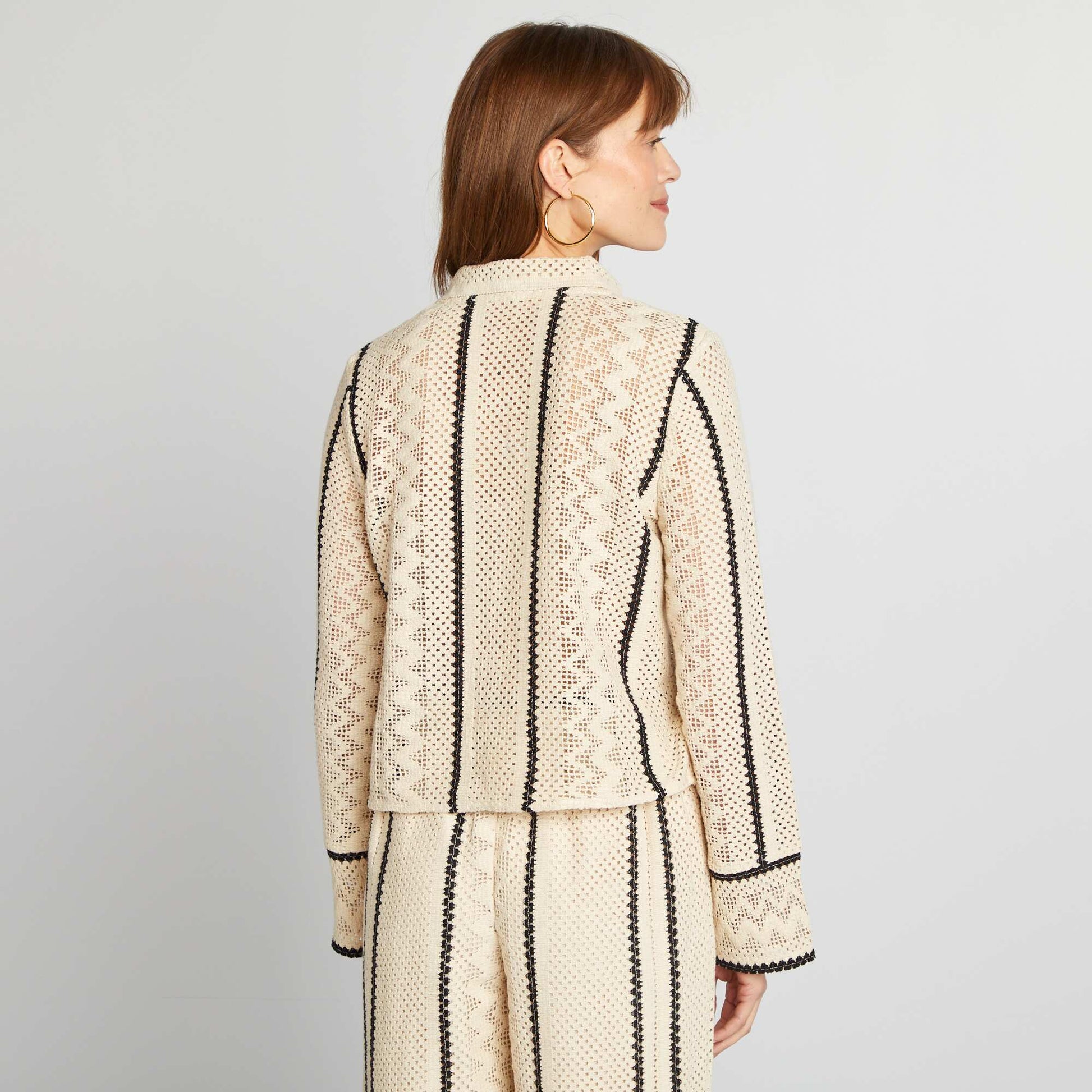 Chemisier en crochet BEIGE