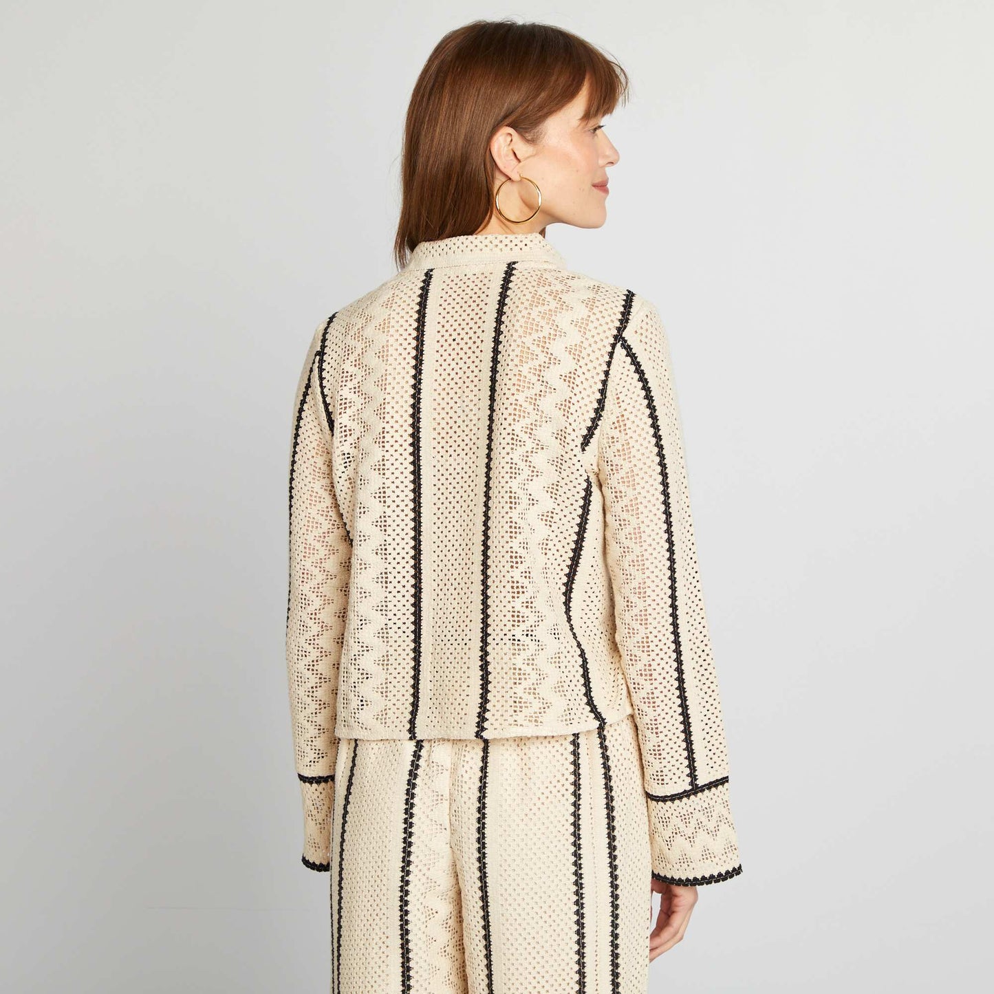Chemisier en crochet BEIGE