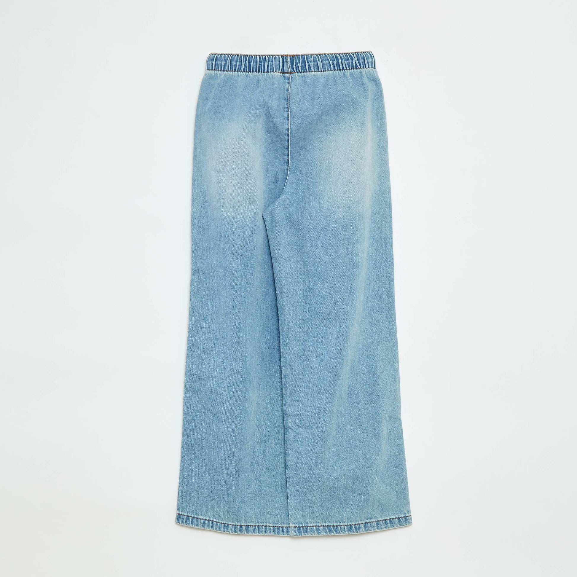 Pantalon léger à la coupe large BLEU