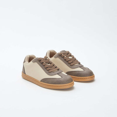 Baskets basses bicolores BLANC