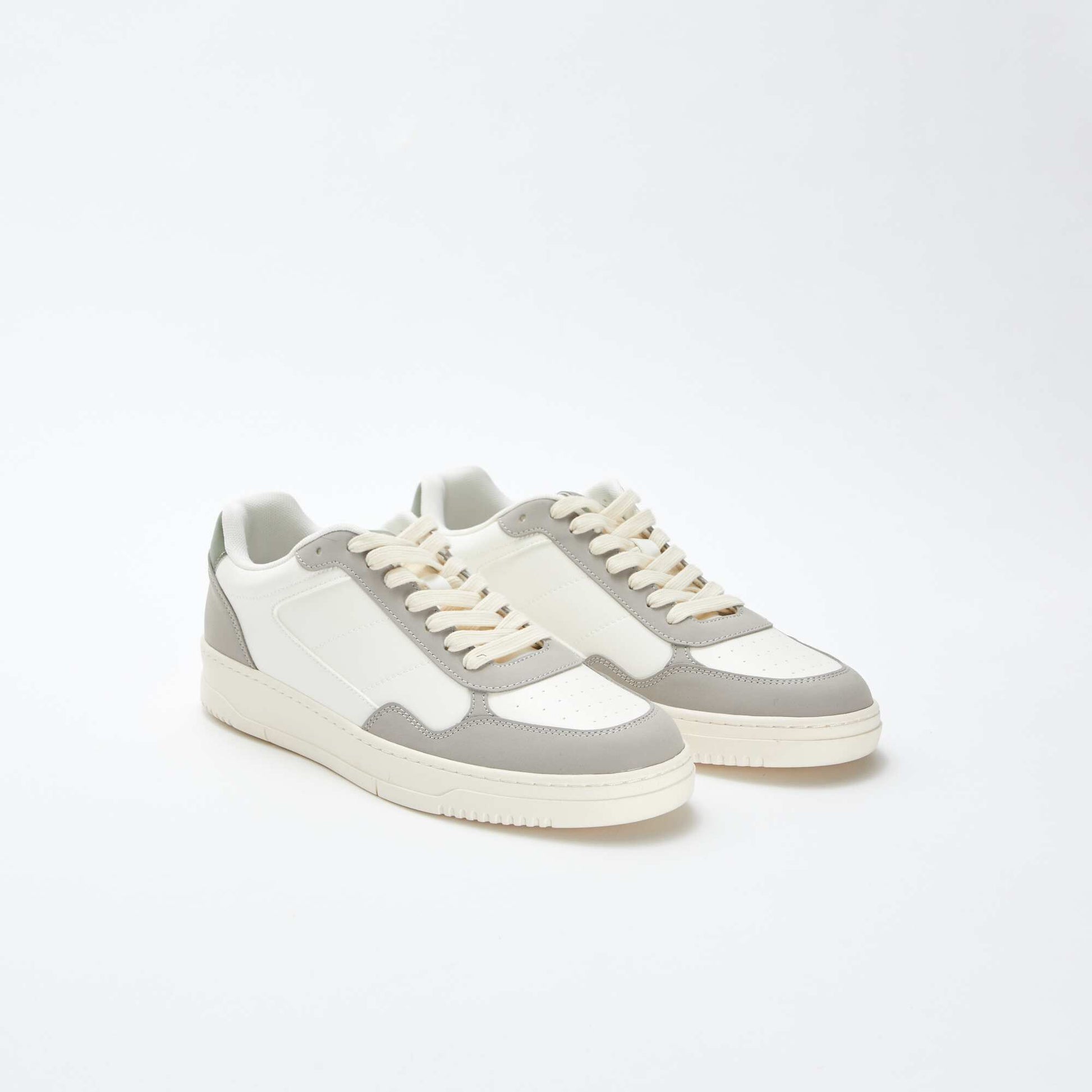 Baskets basses tricolores BLANC