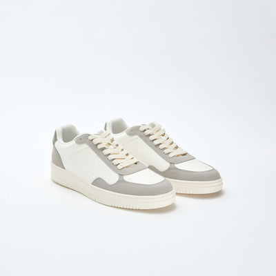 Baskets basses tricolores BLANC