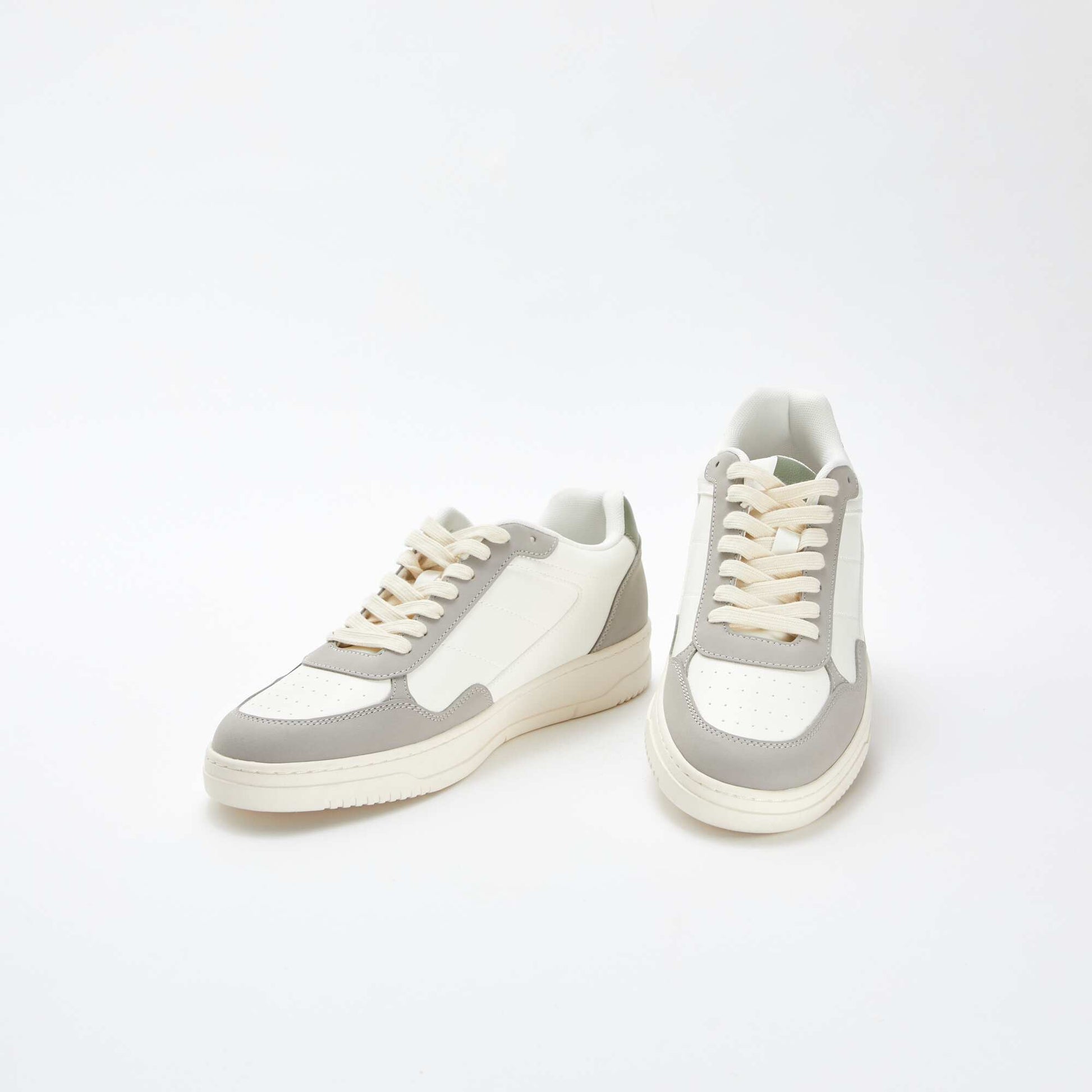 Baskets basses tricolores BLANC