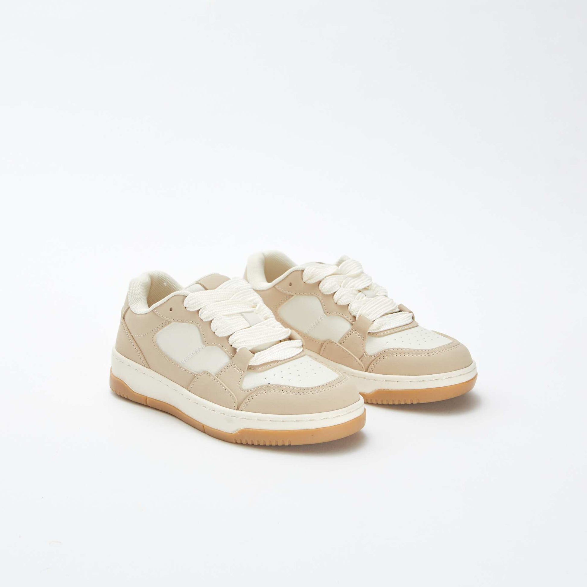 Baskets basses type skate BEIGE