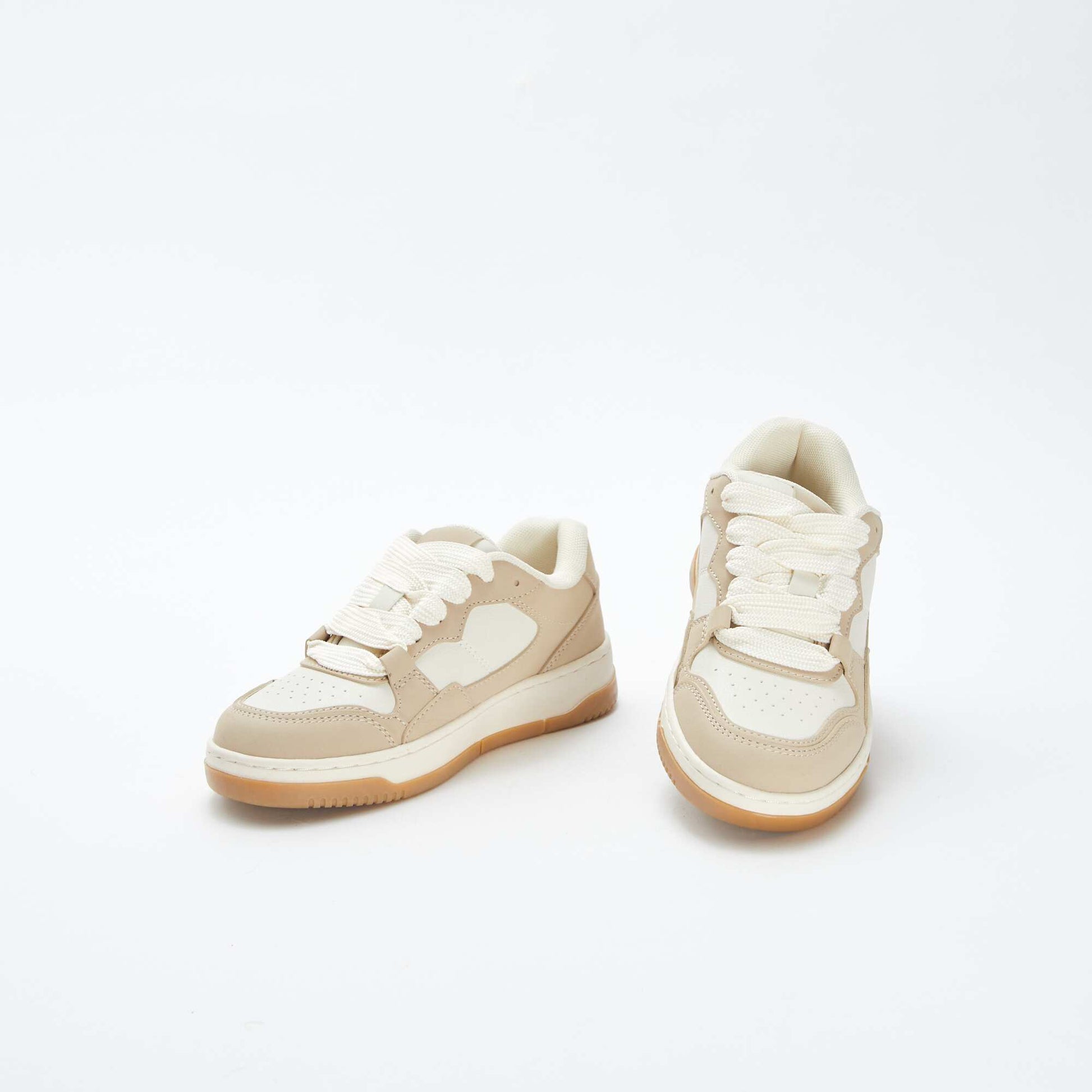 Baskets basses type skate BEIGE